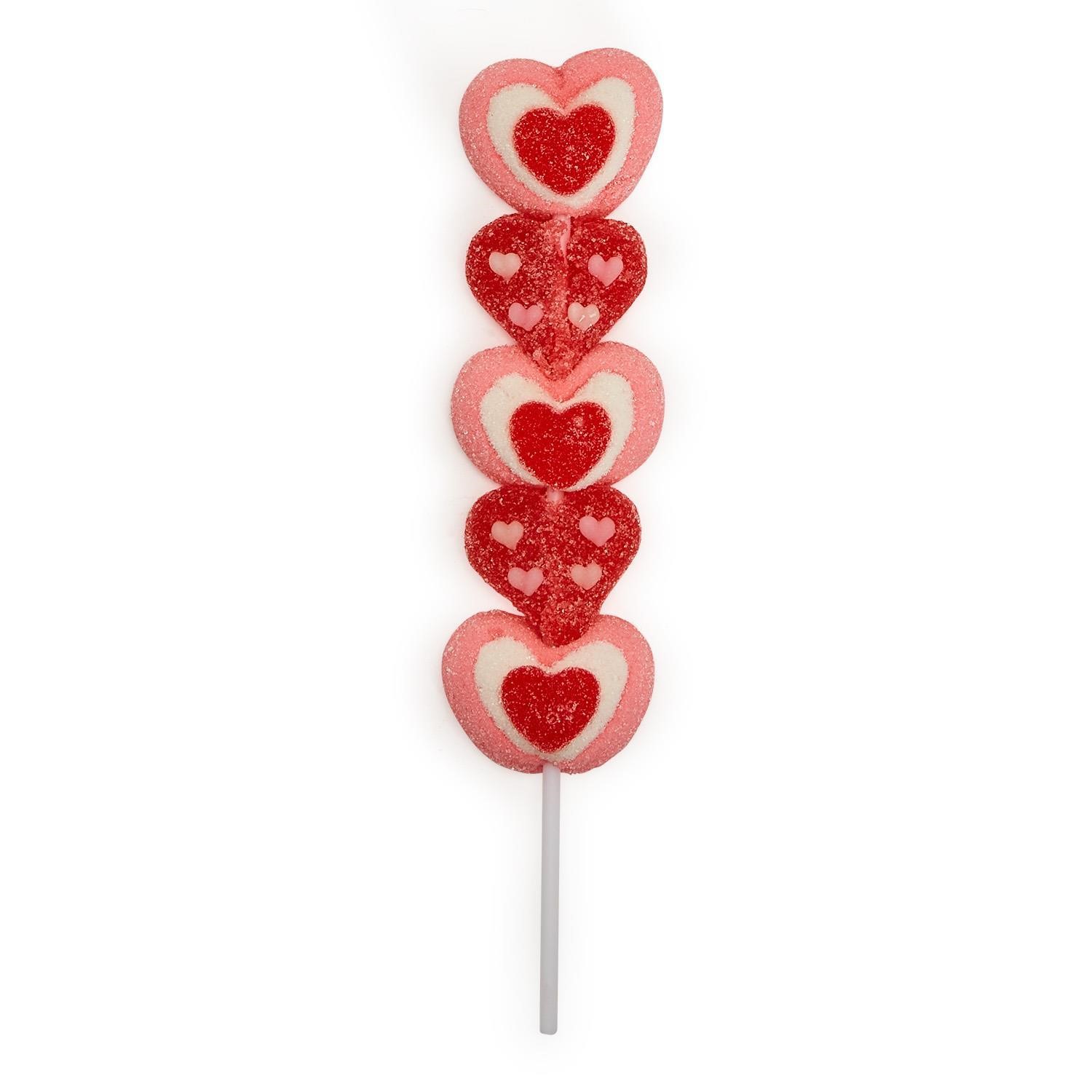 LovePsychelicBoy　pressest Love コンプ 各2 Refill for Heart Kabob 32 Pc Marshmallow and Jelly Hearts Lollipop Un