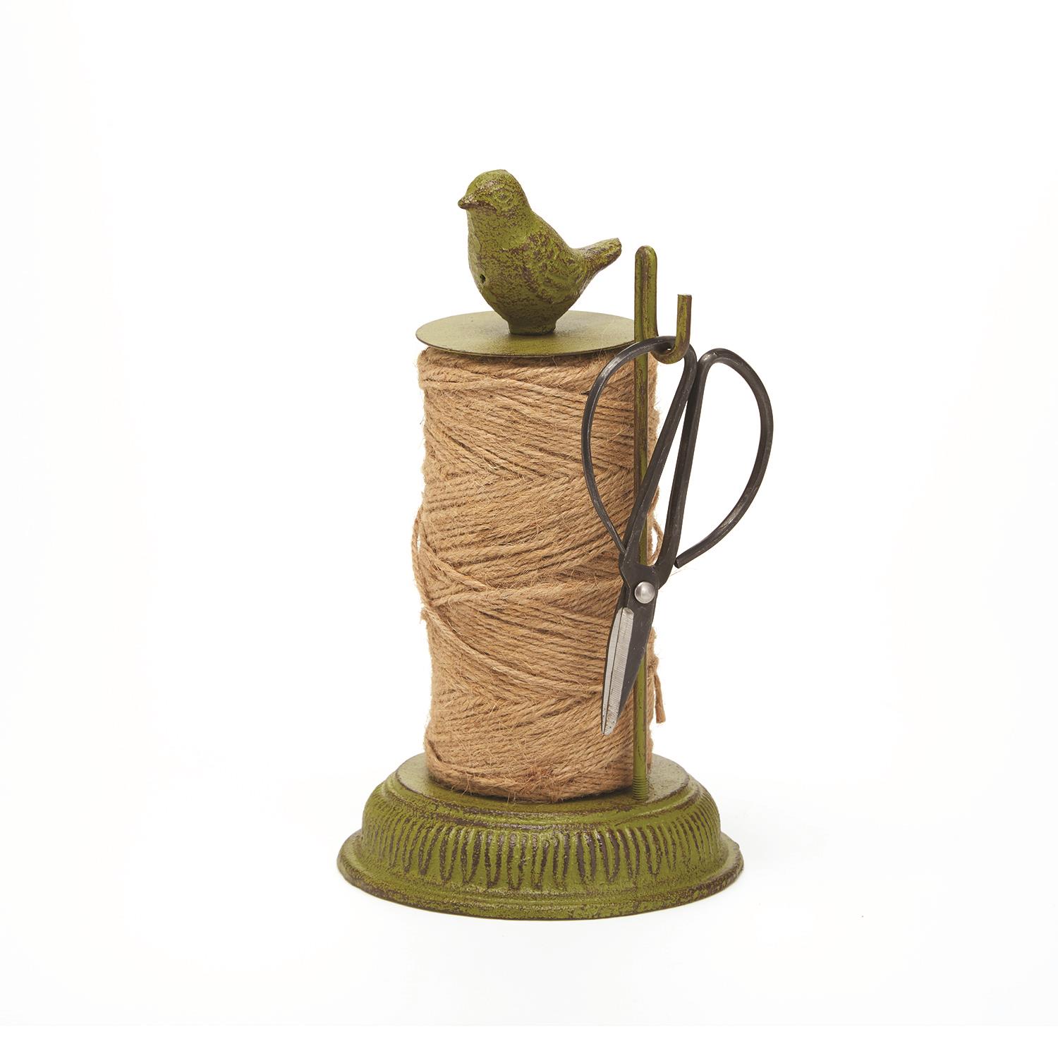 Bird Twine Holder w/Scissors and Spool of Twine