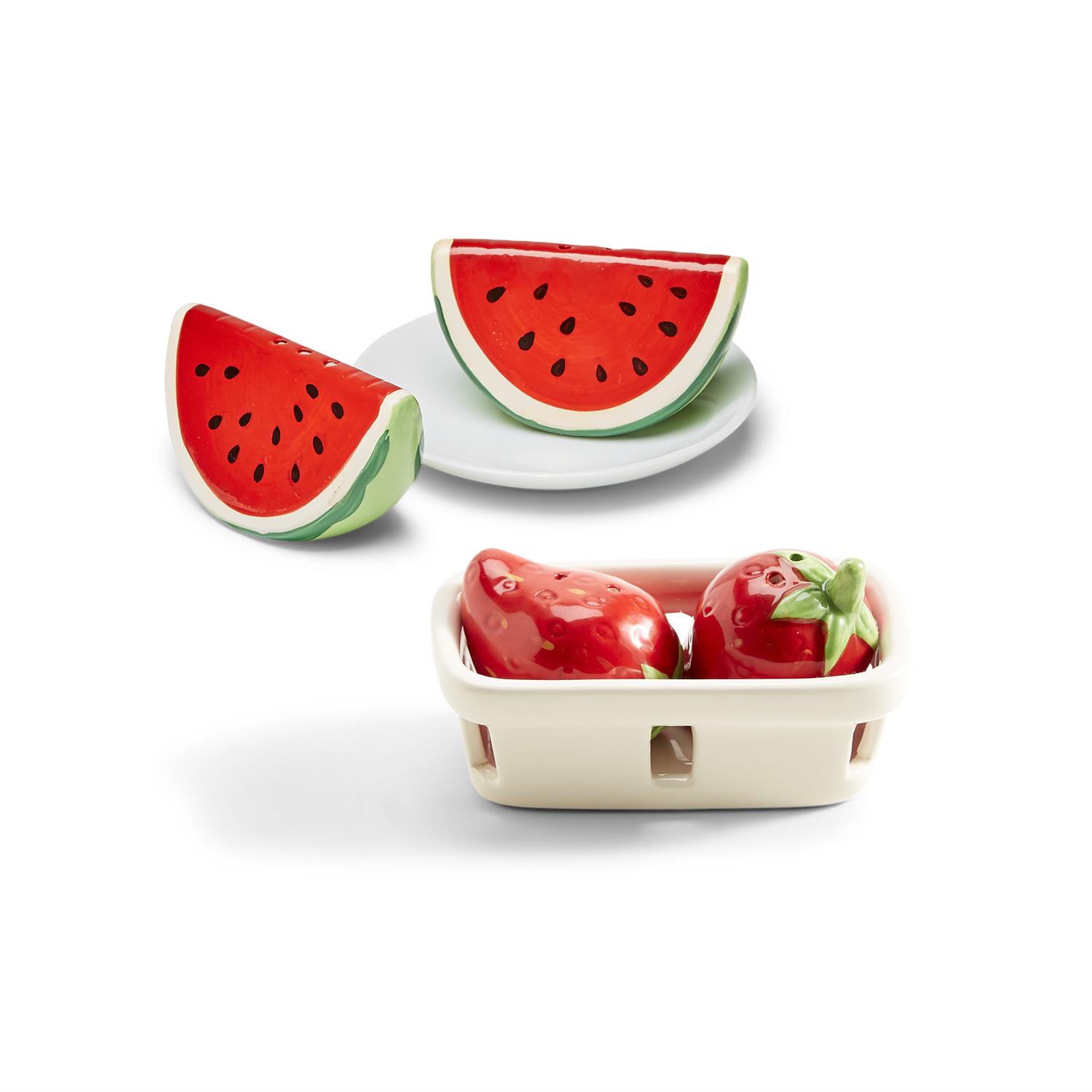 Fresh Picked Salt & Pepper Shaker Set Asst 2 Designs