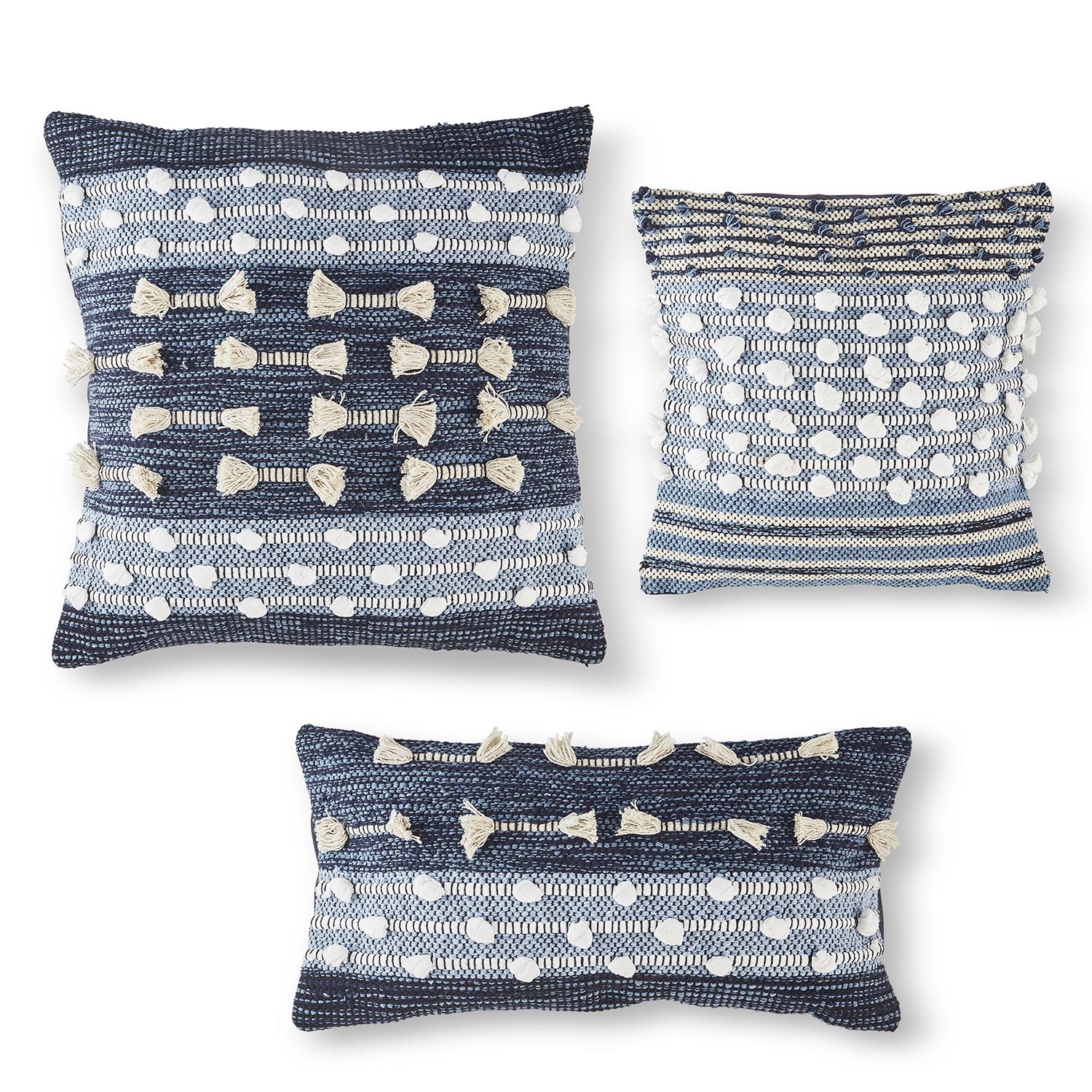 S/3 Decorative Pillows Includes 3 Sizes