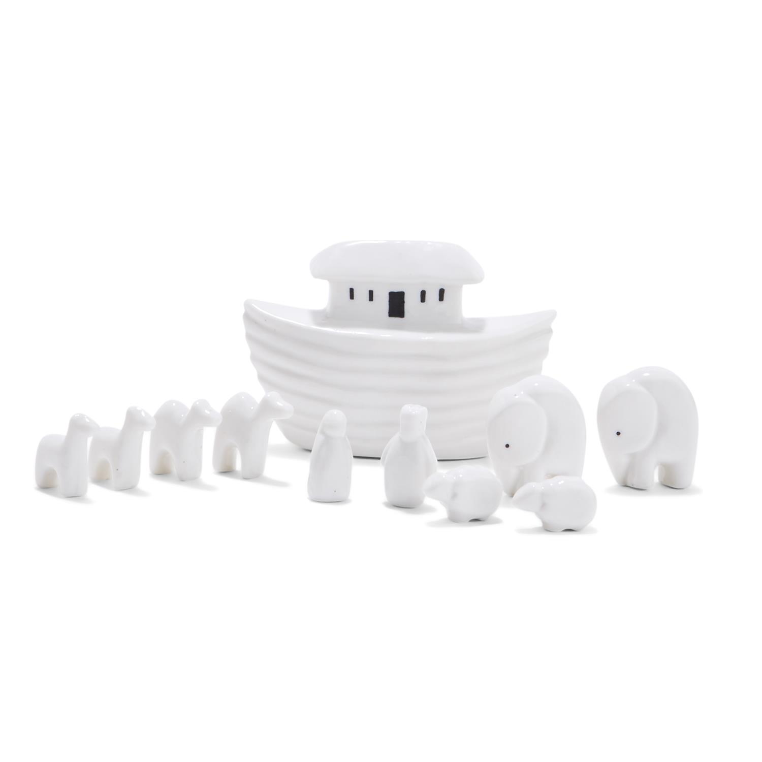 11 Pc Miniature Noah's Ark Set in Gift Box
