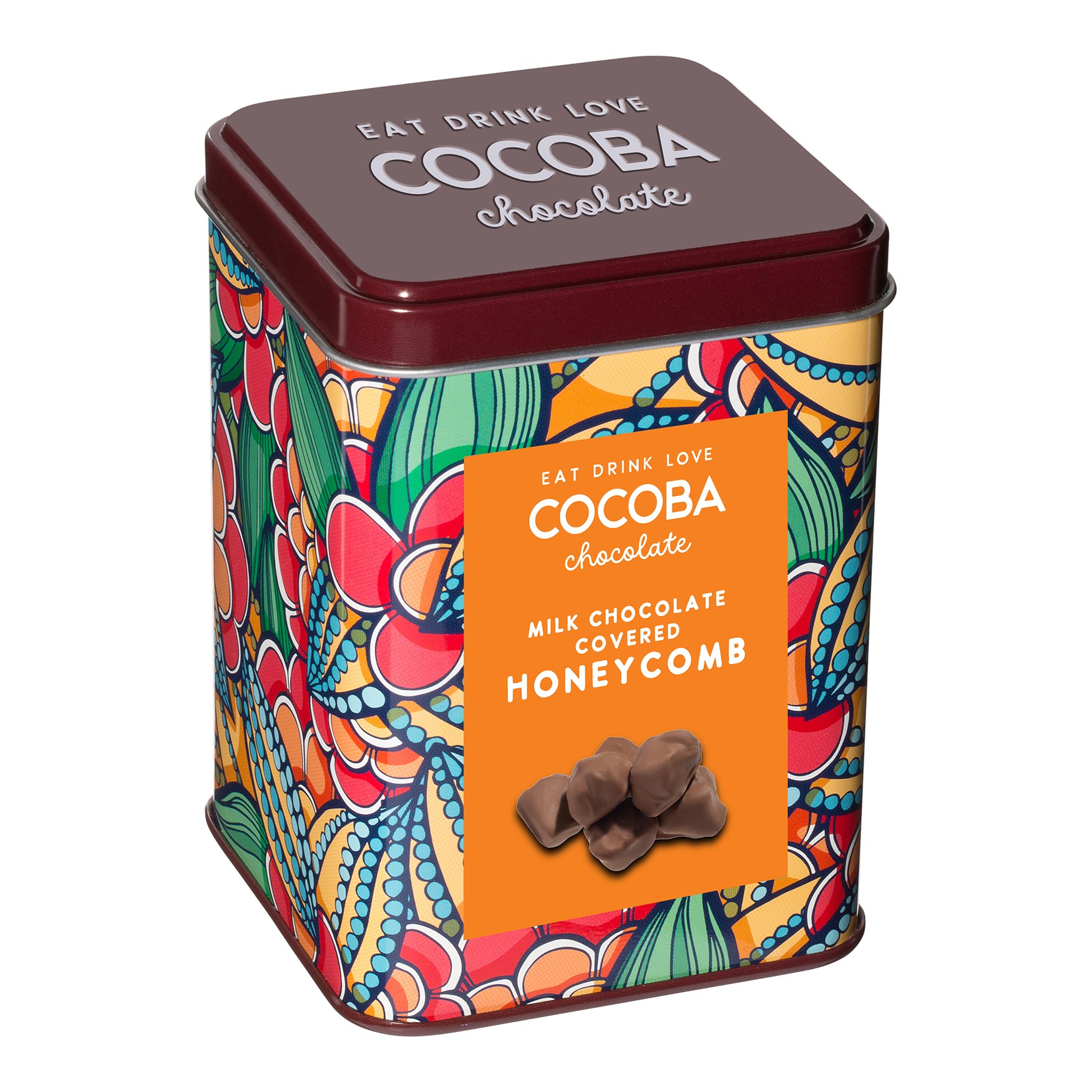 Cocoba Milk Chocolate Covered Honeycomb in Gift Tin