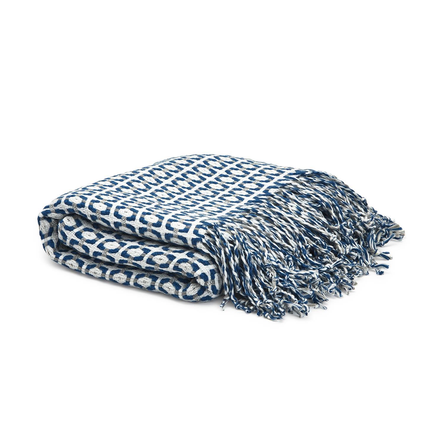 Woven Throw with Fringe