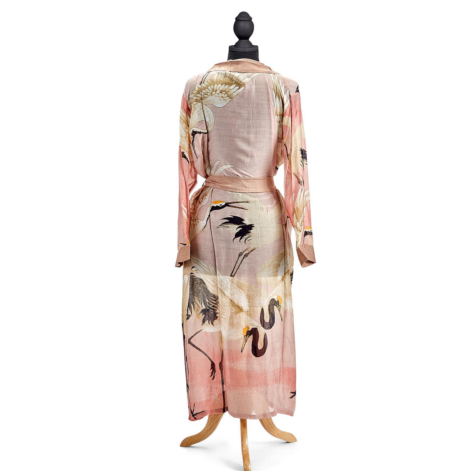 Emu Robe Pink Heron Robe Gown