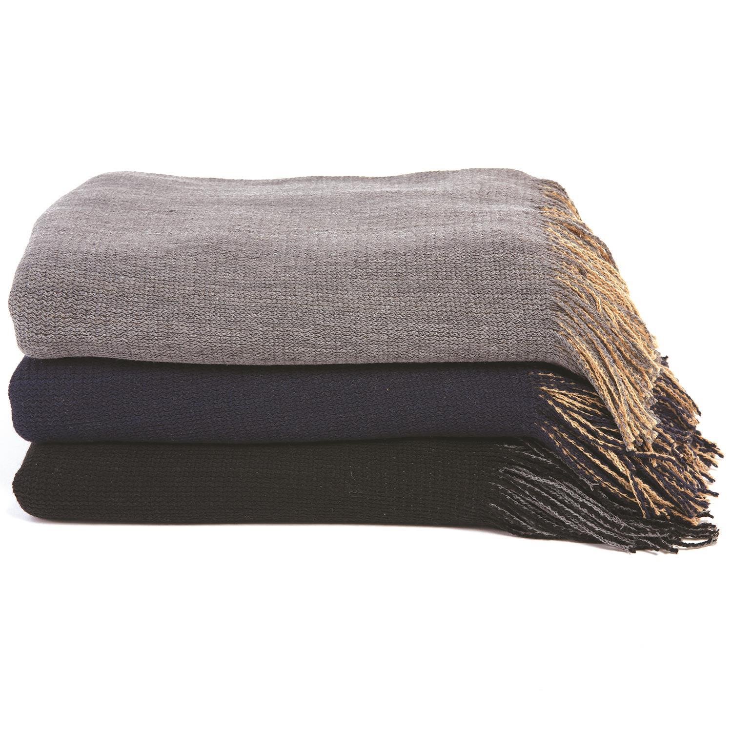 Woven Reversible Shawl Asst 3 Colors