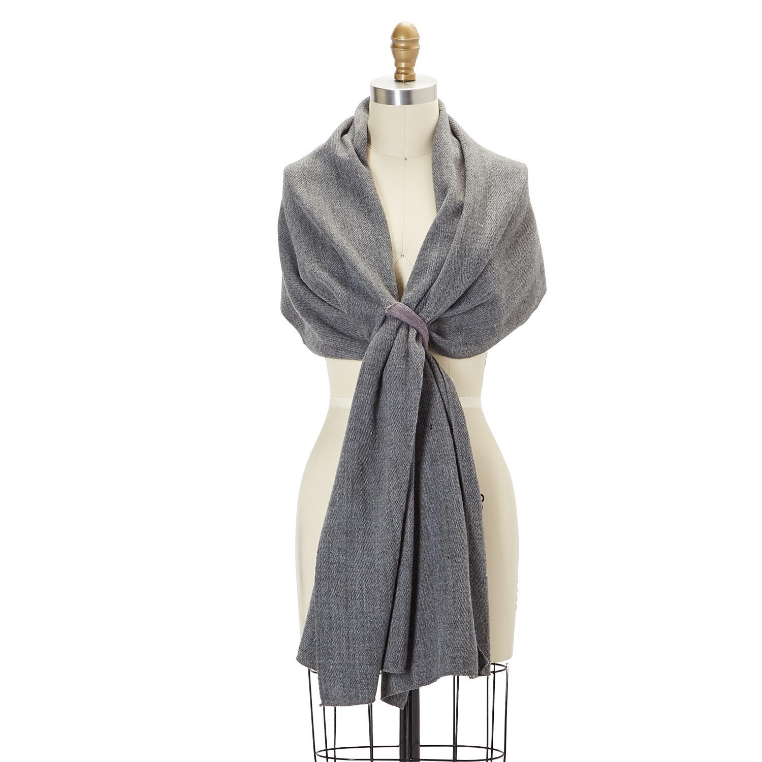 Wrap Scarf with Pull Thru Tab Wrap Scarf with Pull Thru Tab