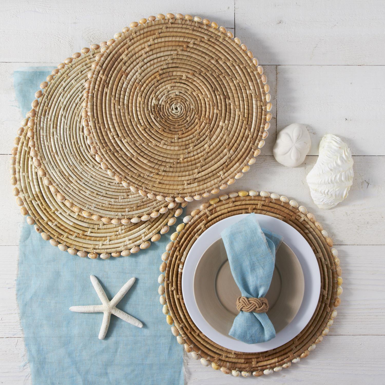 S/4 Pandan & Seashells Placemats