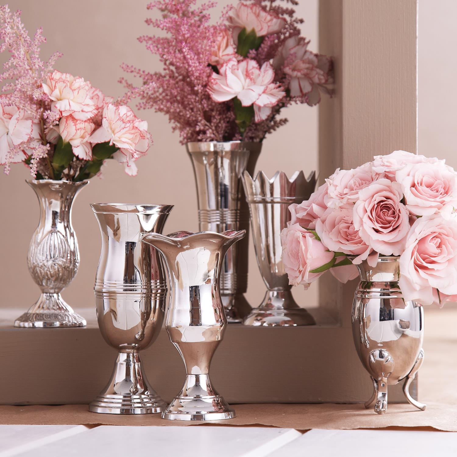 S/6 Queen Anne's Silver Vase