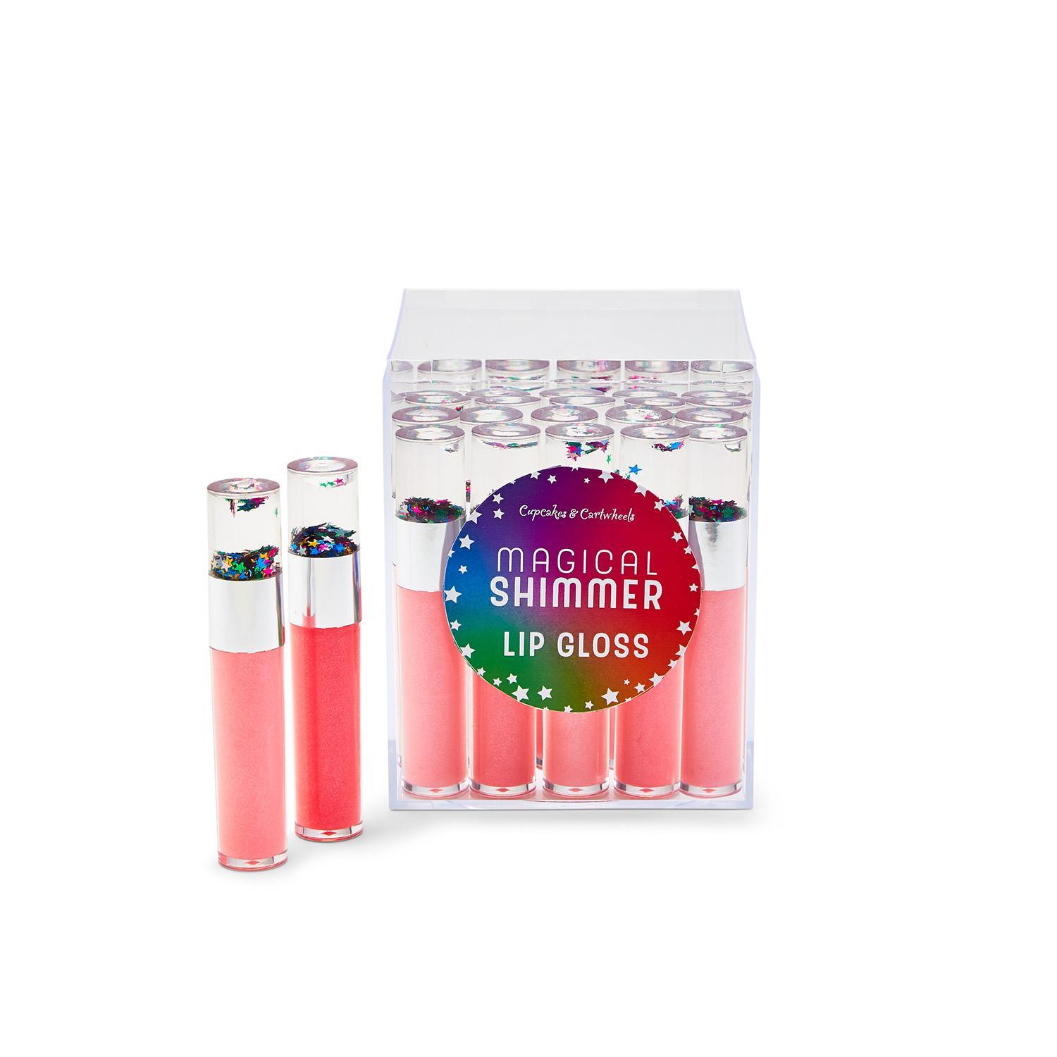 24 Pc Magical Shimmer Mix Berry Scent Lip Gloss W/Countertop