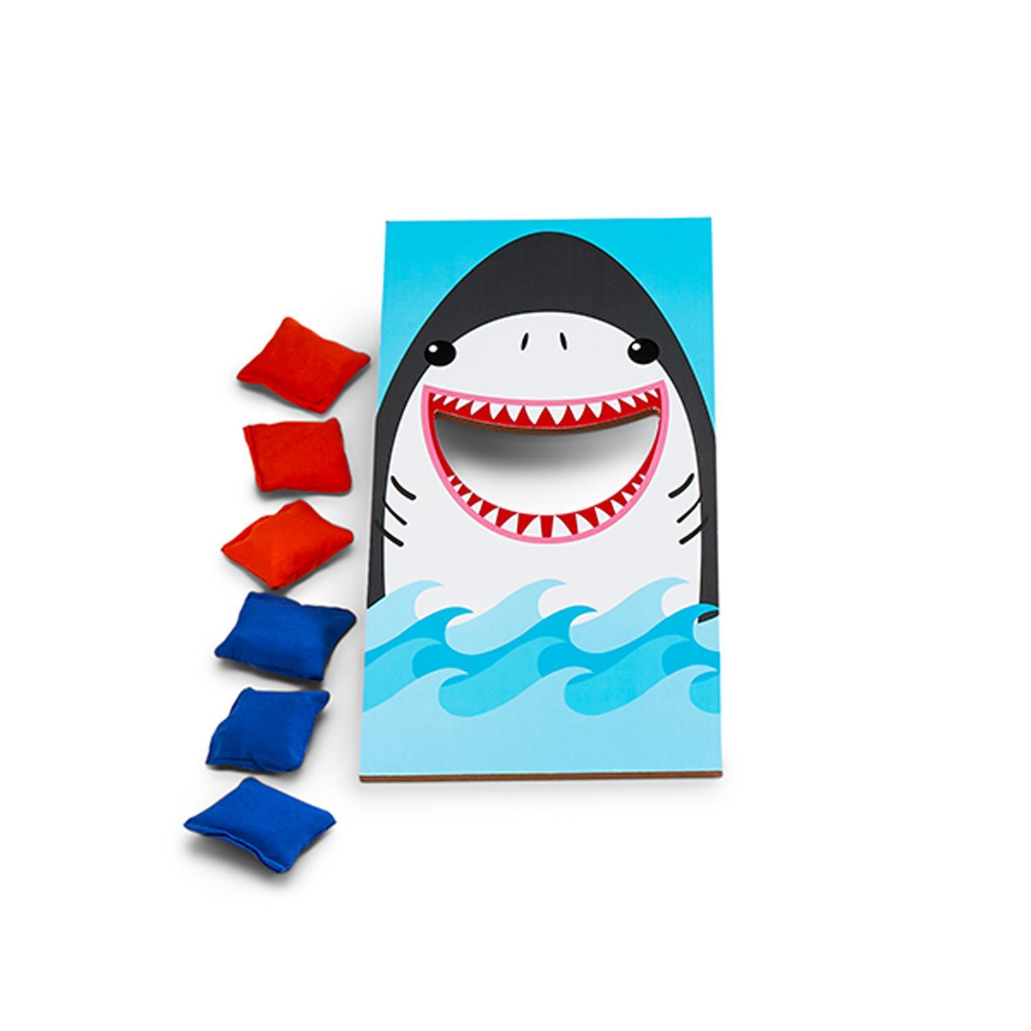 Shark Desktop Bean Bag Toss Game in Gift Box Includes Board and 6 Bean Bags