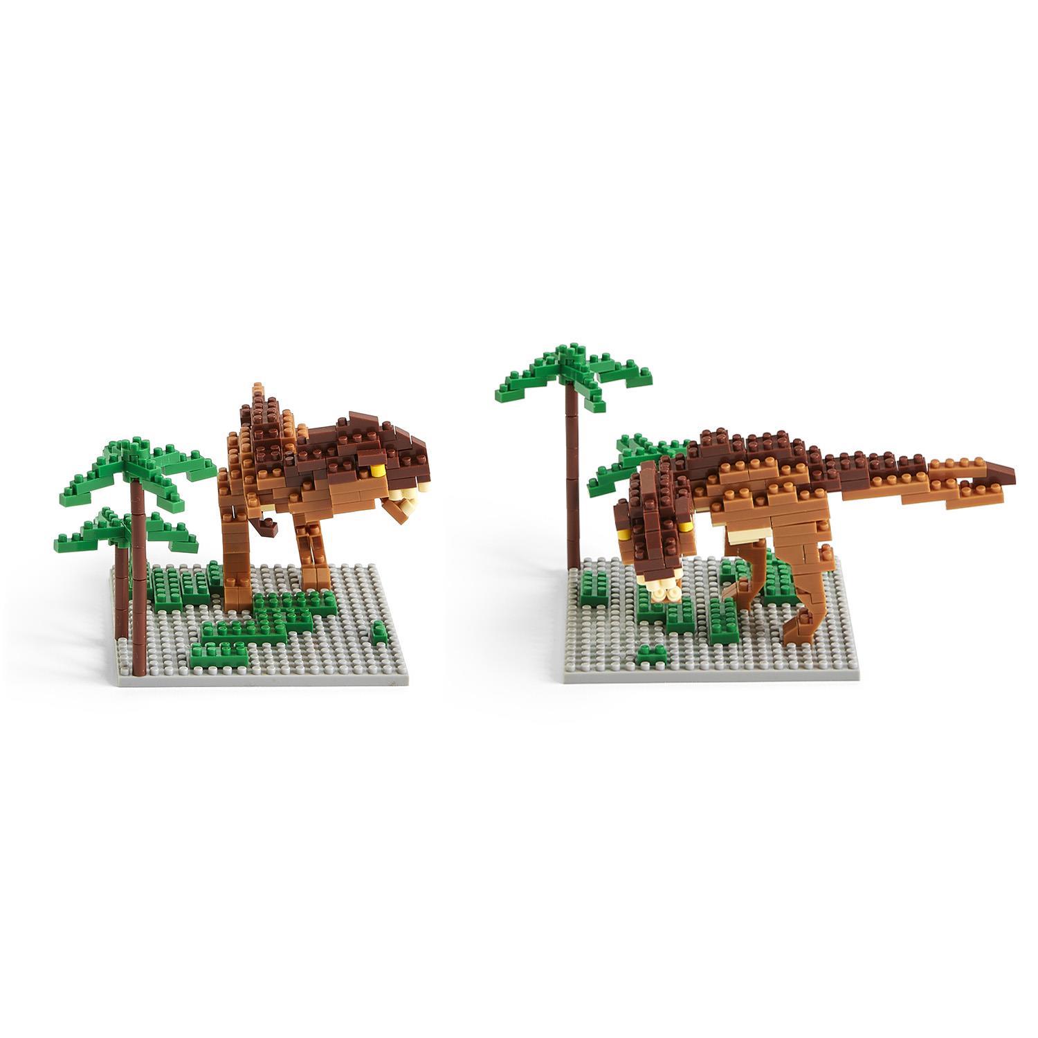 CSNRHG Dinosaur Tyrannosaurus Rex Model Decor Micro Mini Blocks Velociraptor Building Blocks Toy Birthday For Age 6 Children Adults Teens 1530 Pieces