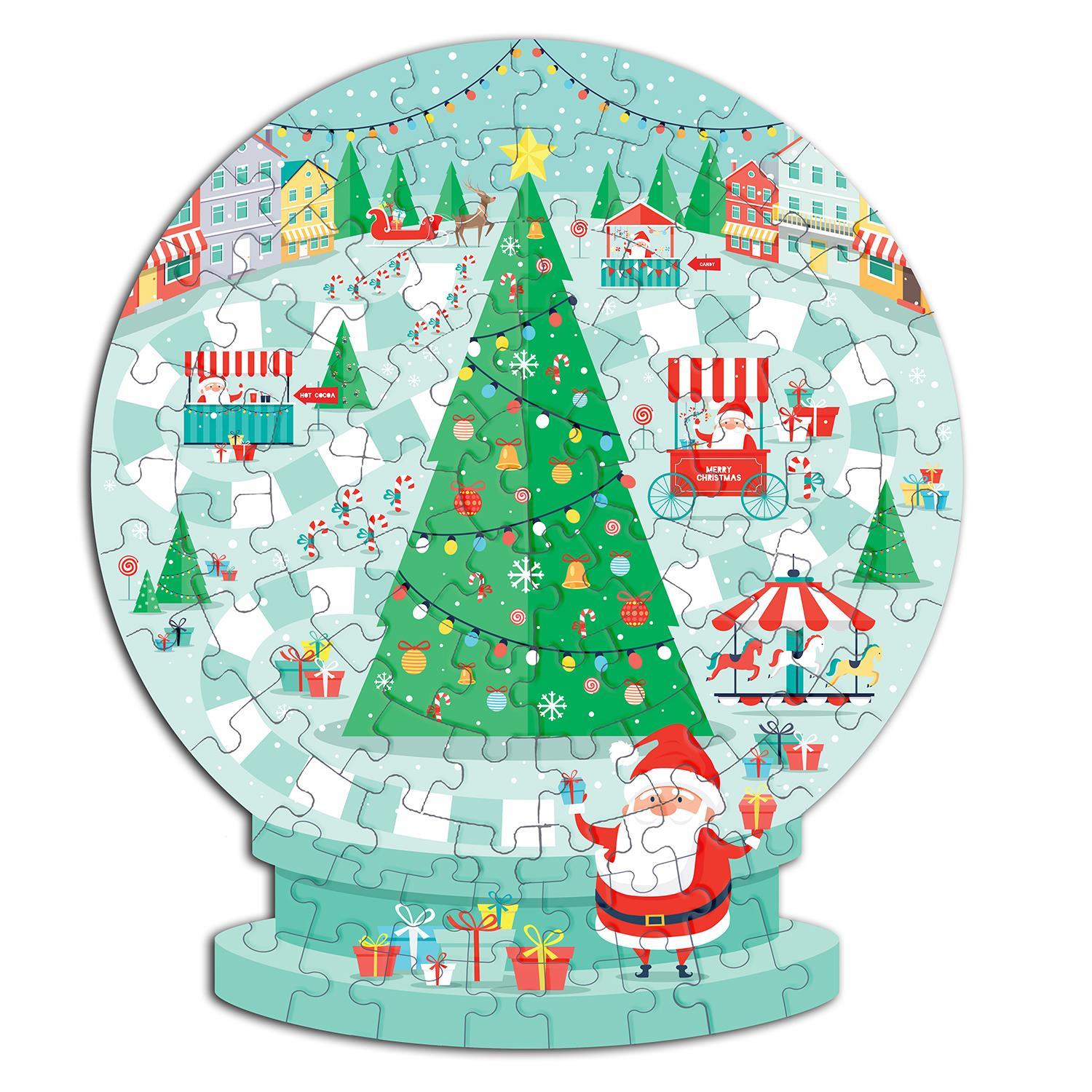 Snow Globe Shape Puzzle in Storage Box
