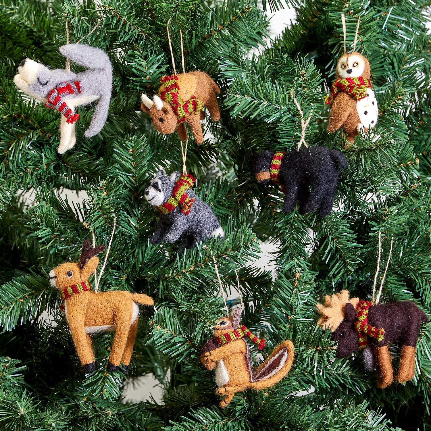 Wildlife Christmas Hand Crafted Ornament Asst 8 Designs