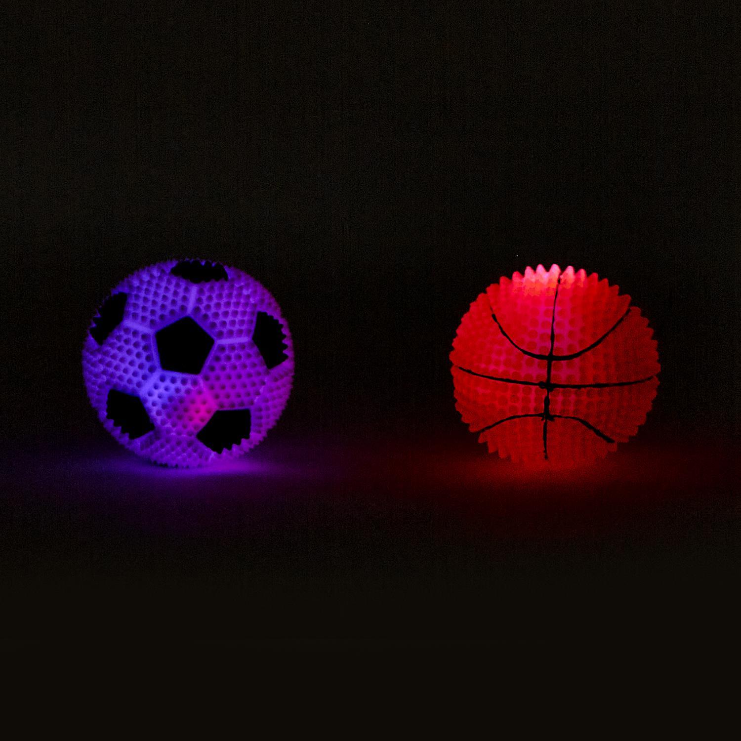 Play Ball 48 Pc Light Up Sports Ball Unit with Bucket Display