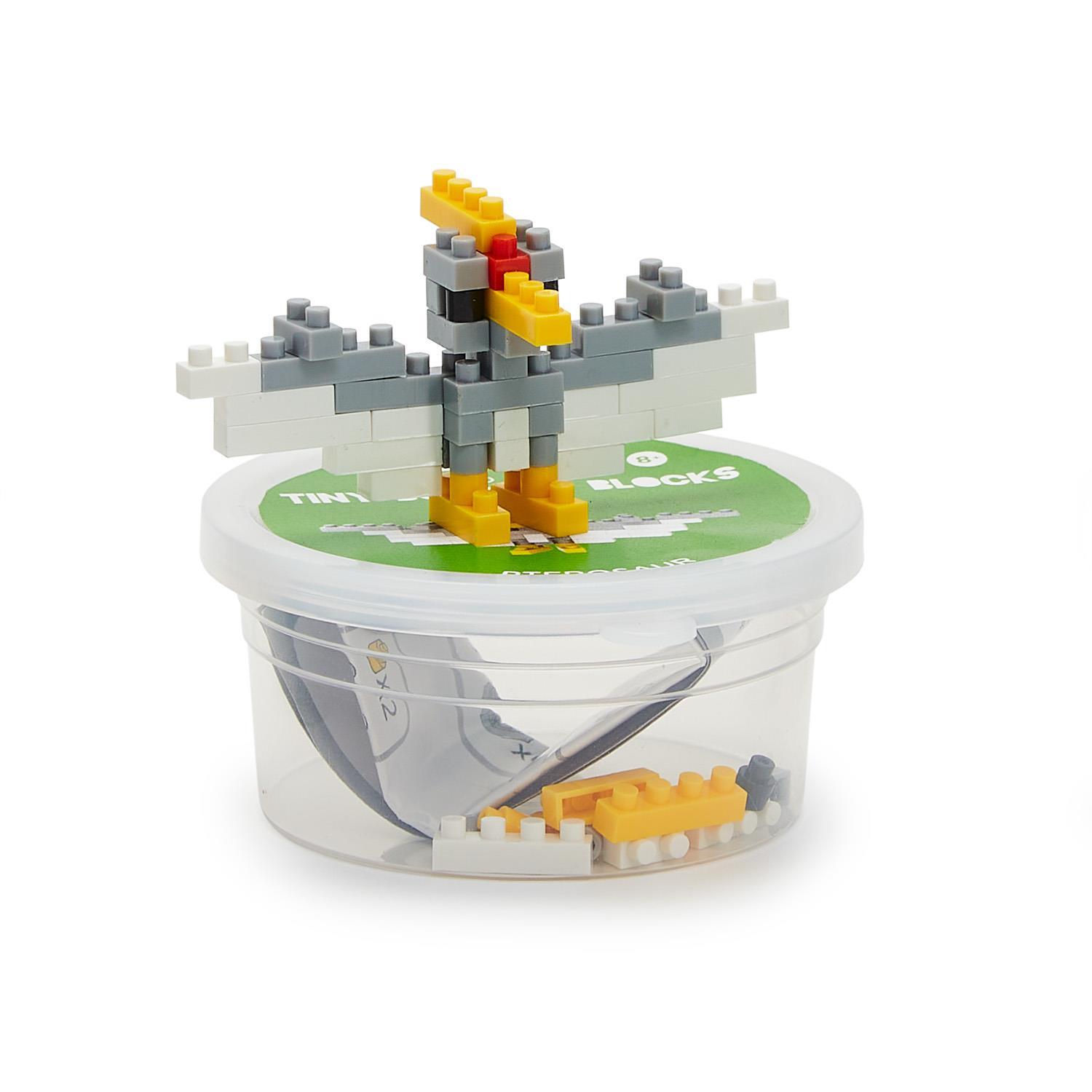 Puzzle Pods 48 Pc Tiny Building Blocks Dino Unit Includes 6 Designs