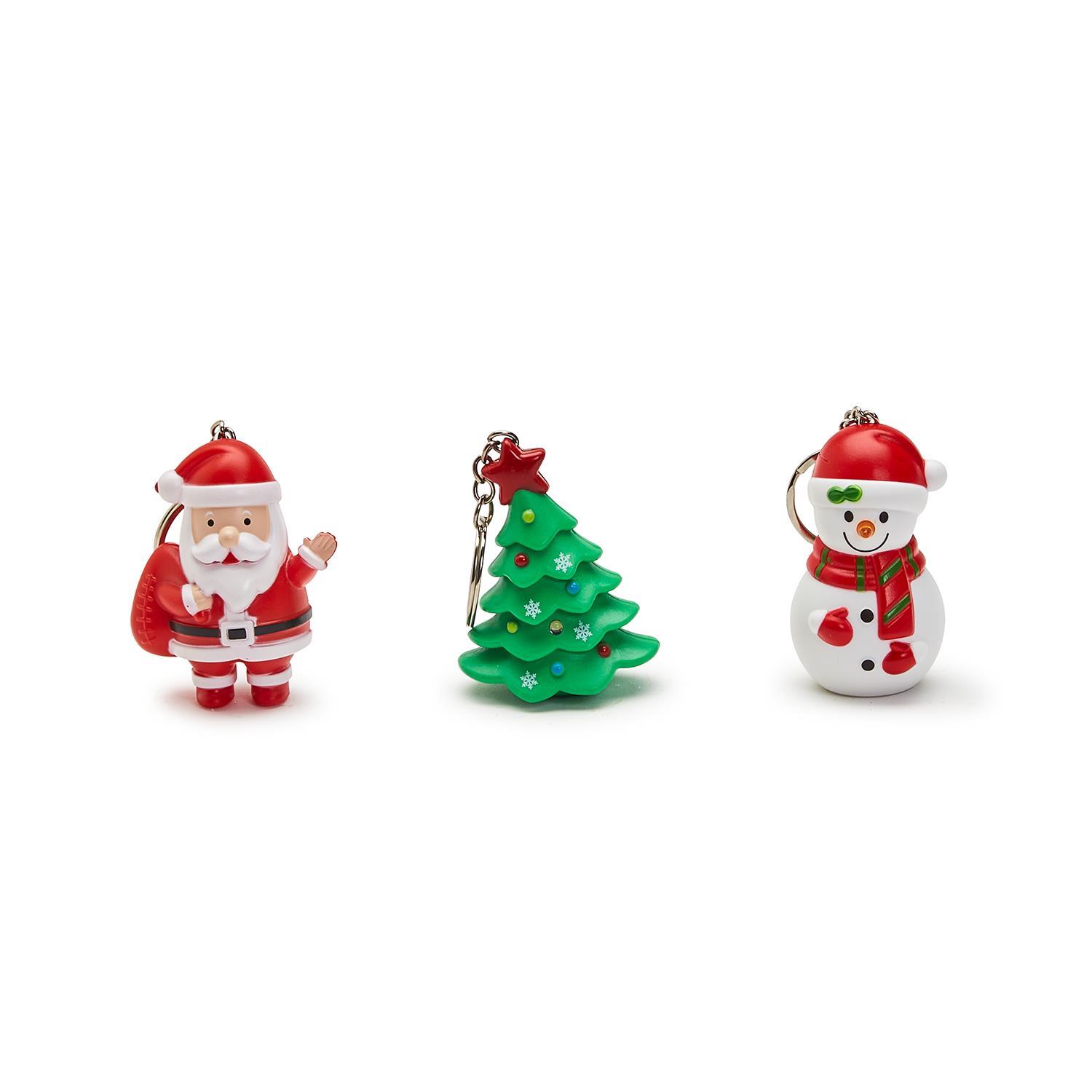 Jingle All the Way 30 Pc Christmas Keychain with Music and Light