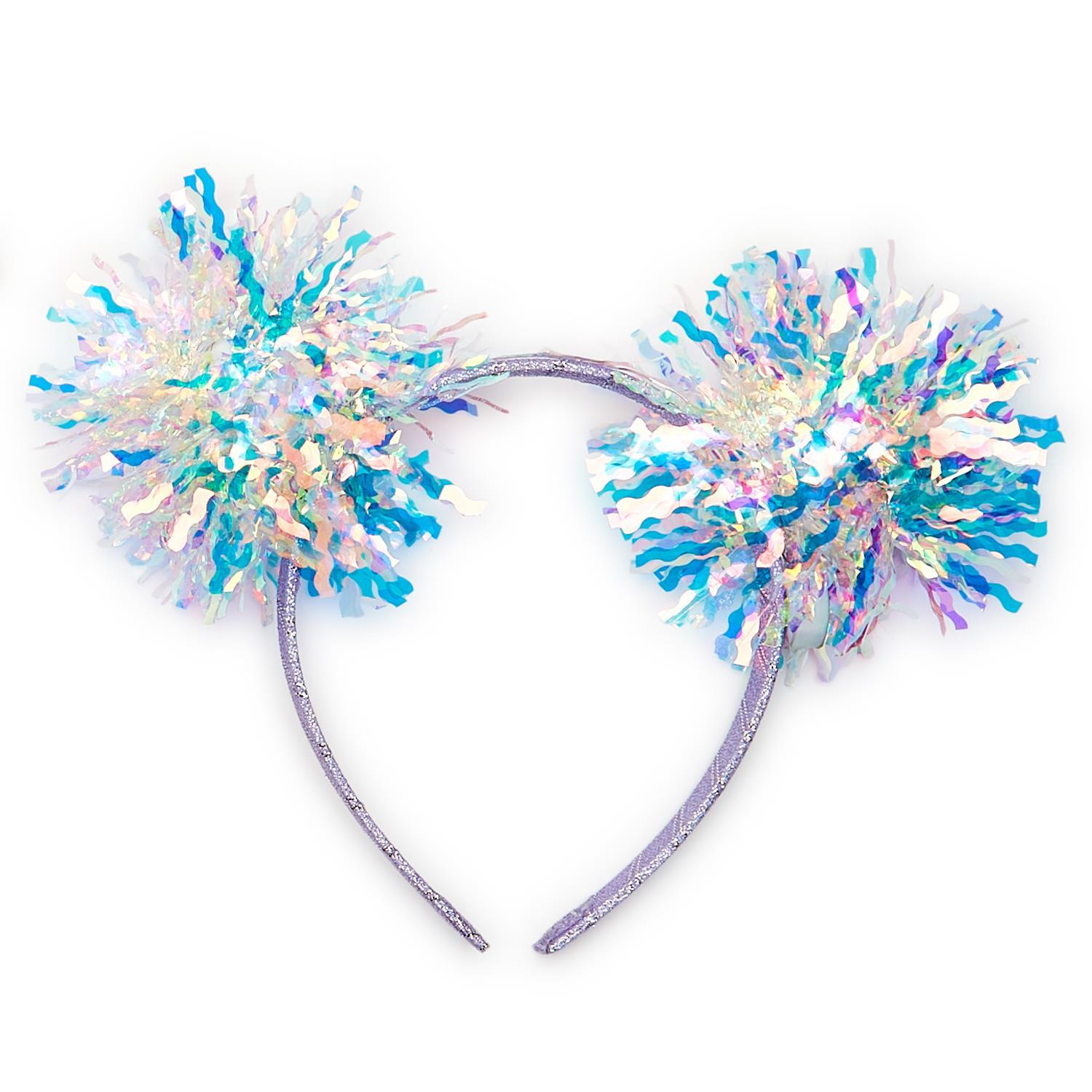 LEKTIST Pom Pom Headbands - 3 Pack Fun Party Headwear For Women & Kids