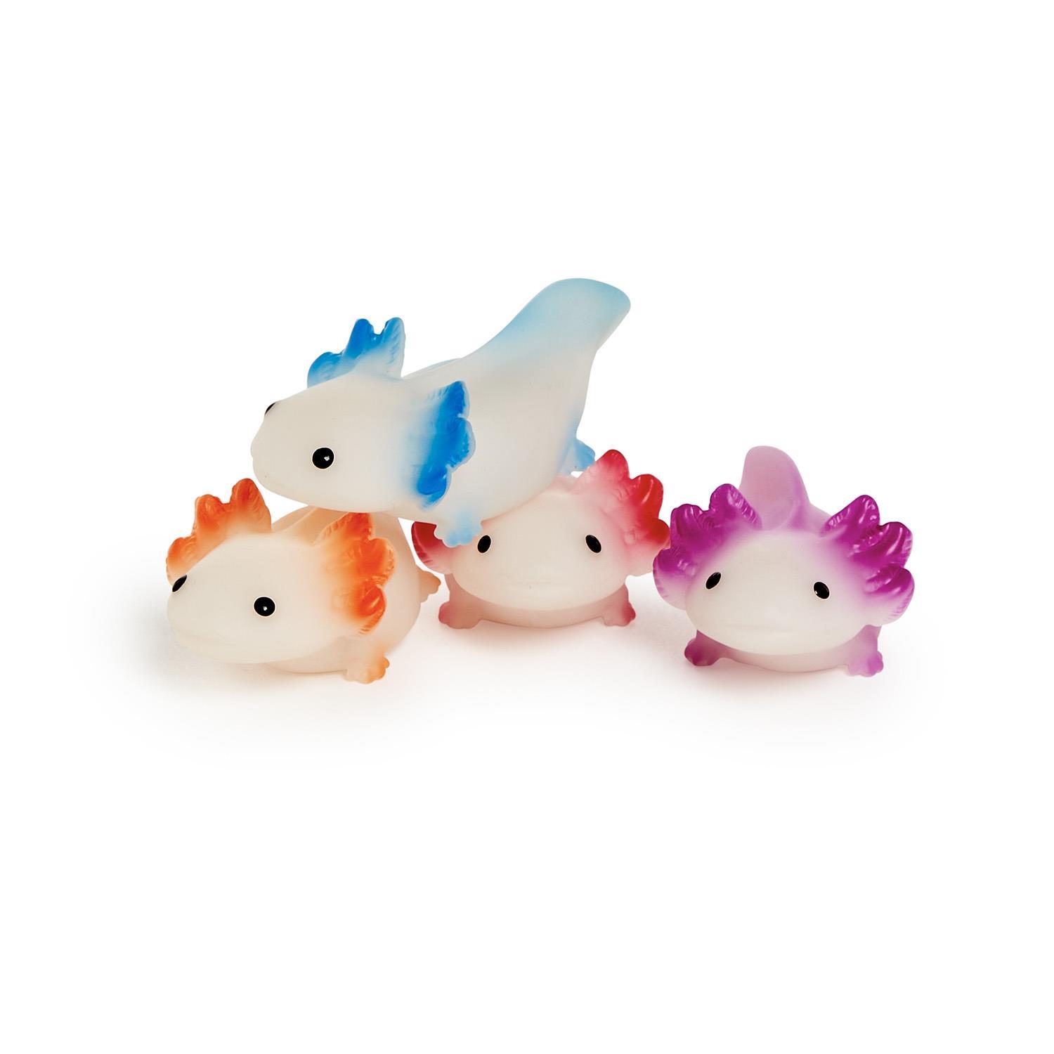 Bath Buddies 36 Pc Color Changing Light Up Axolotl Toy Unit with