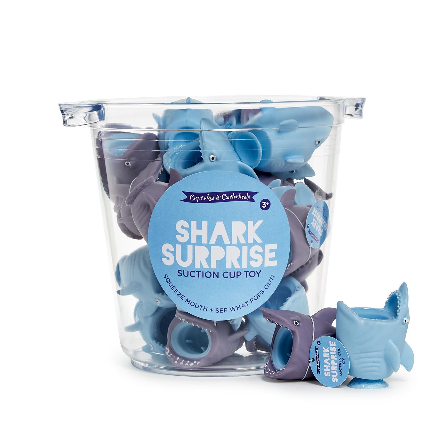 Shark Surprise 30 Pc Peeking Shark with Suction Attachment Toy