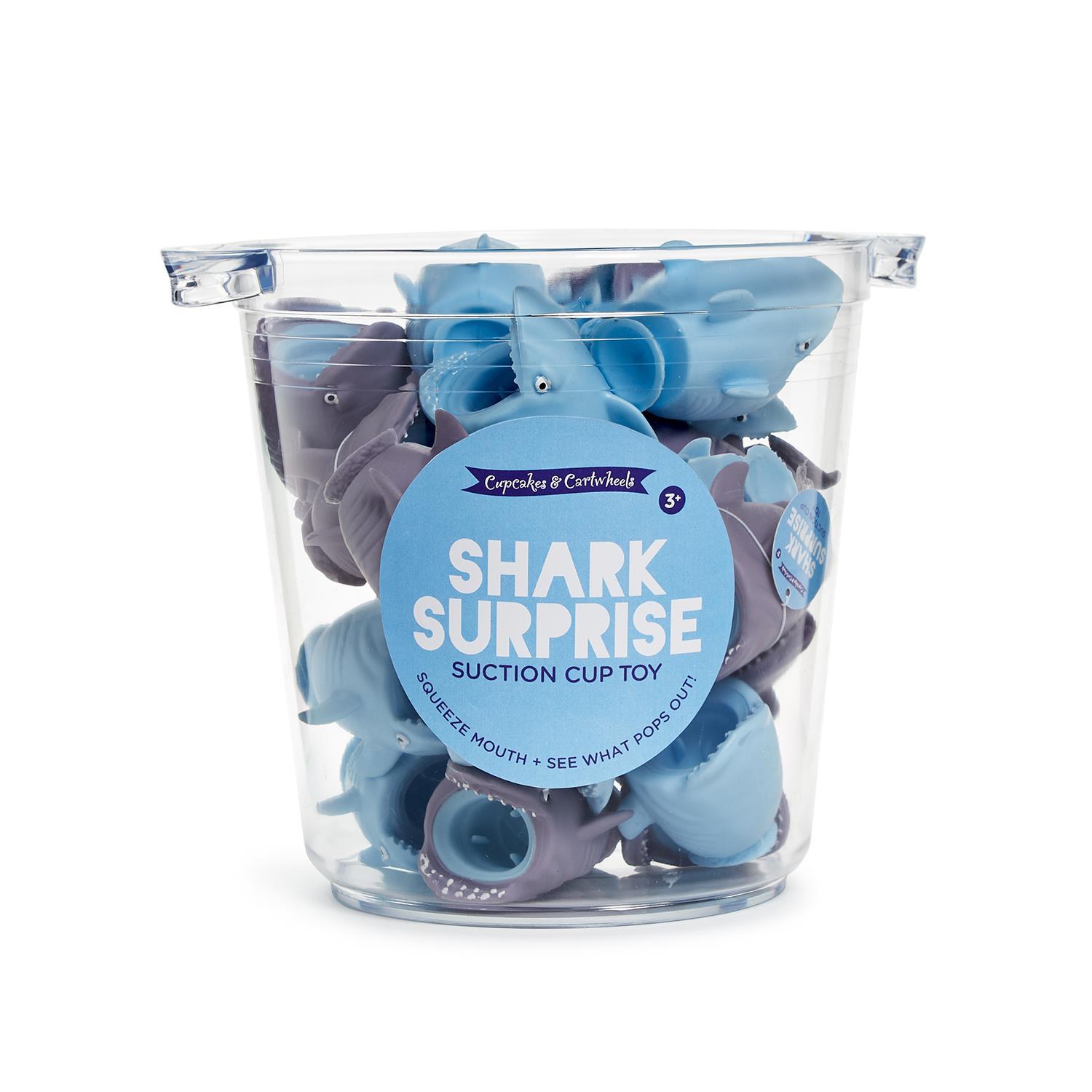 Shark Surprise 30 Pc Peeking Shark with Suction Attachment Toy