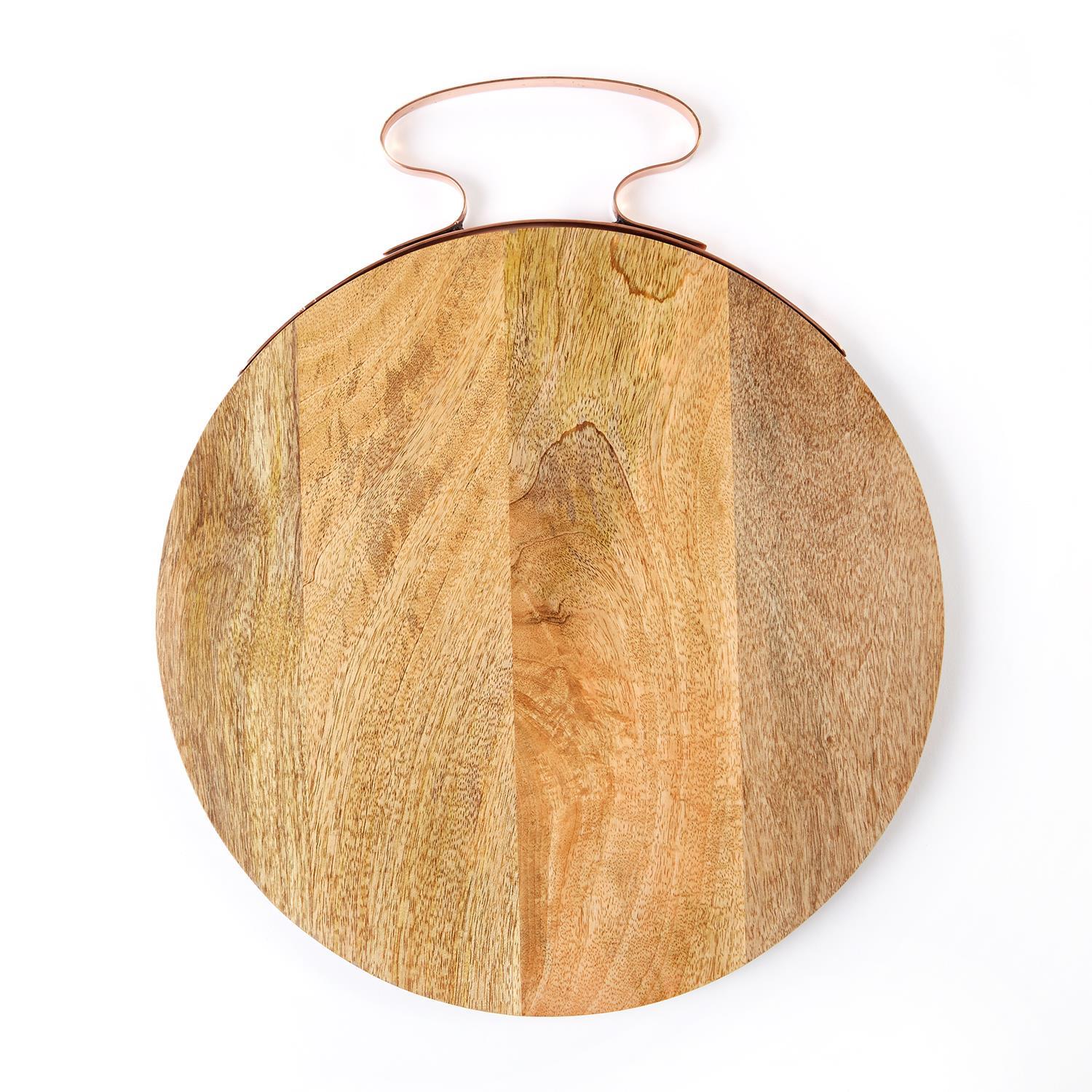 S/2 Serving Trays With Copper Handle