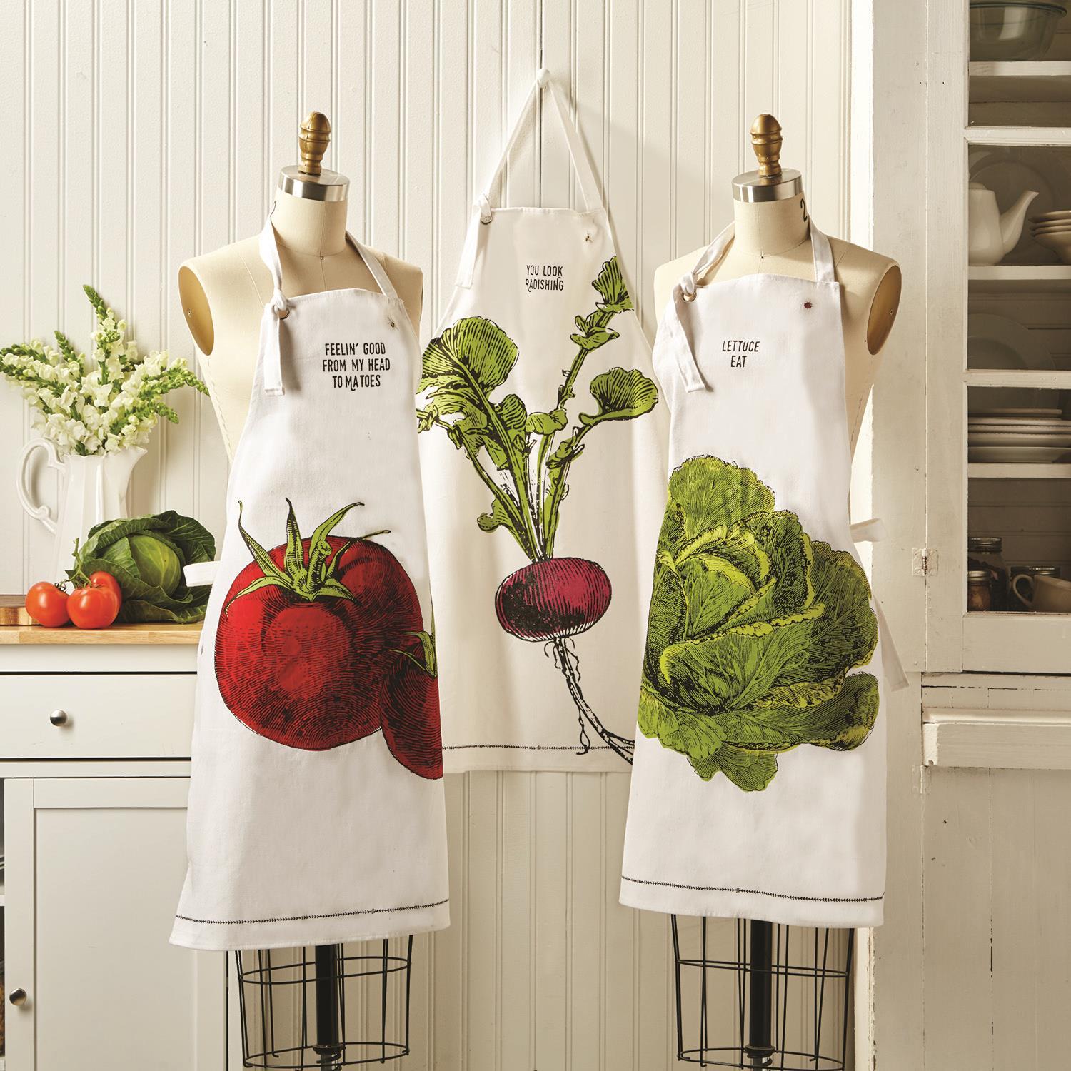 Farm To Table Apron in Mason Jar Asst 3 Designs