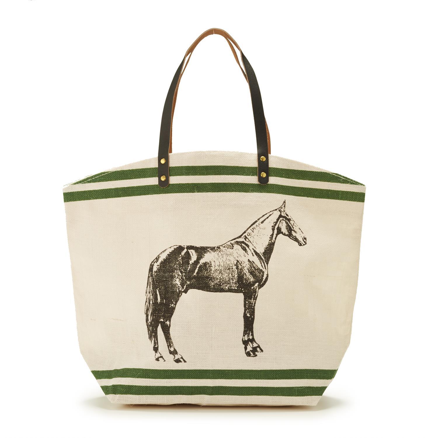 Jute Bags with Horse Asst 4 Designs
