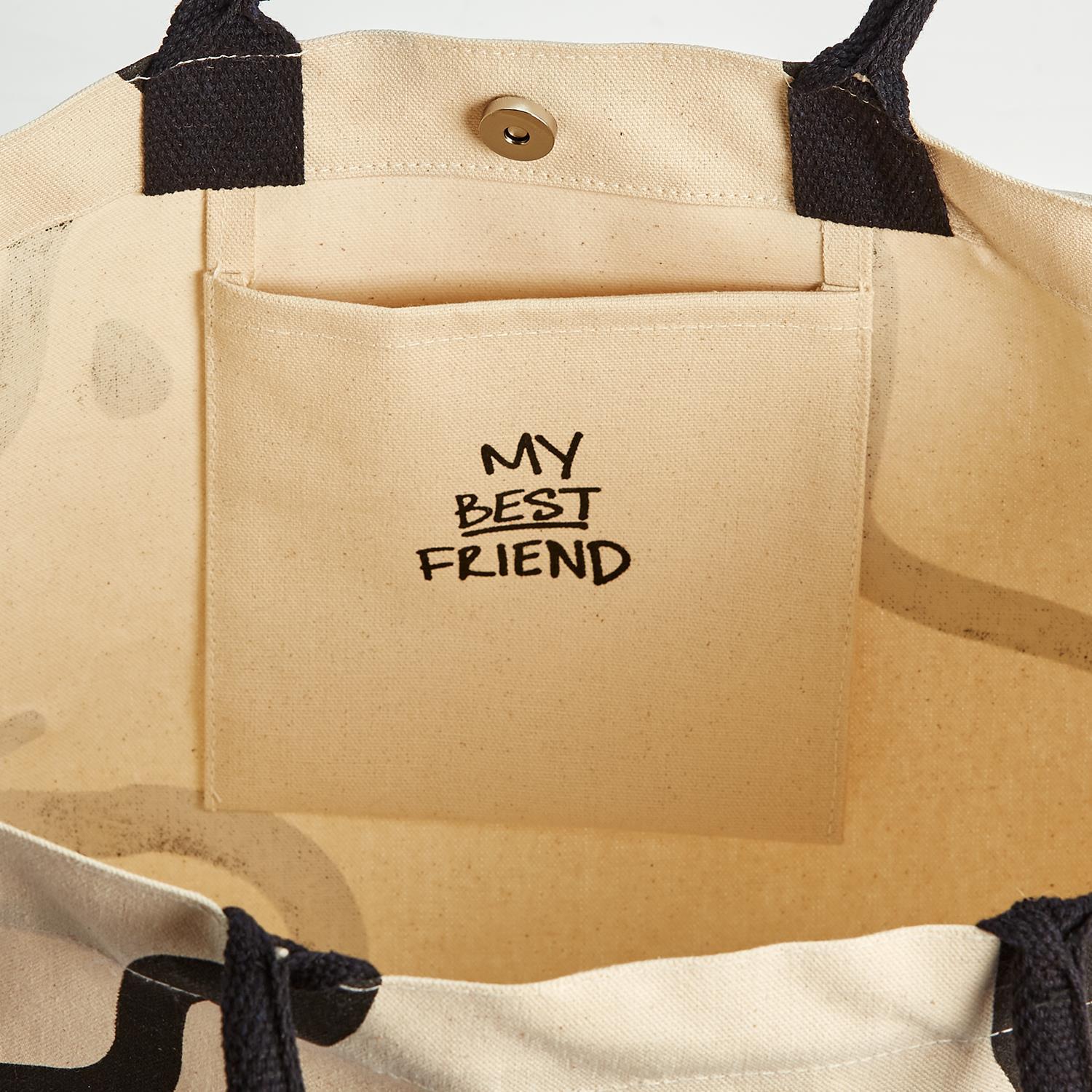 Dog Tote Bag Asst 3 Collar Colors