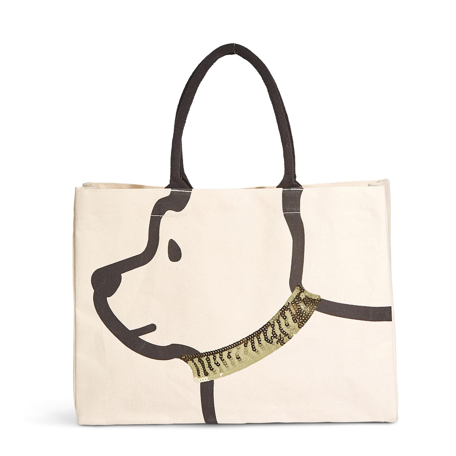 Dog Tote Bag Asst 3 Collar Colors