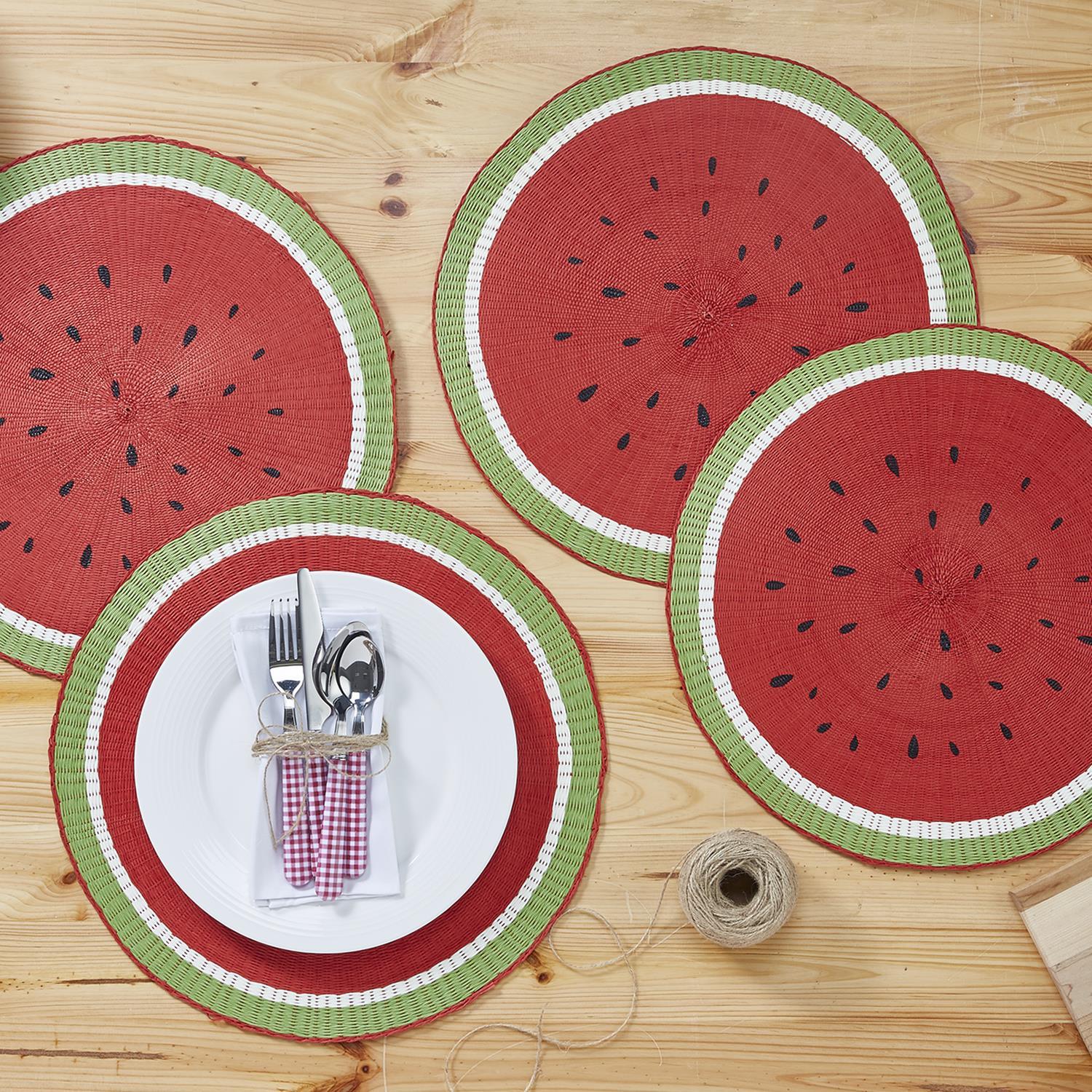 S/4 Watermelon Placemats