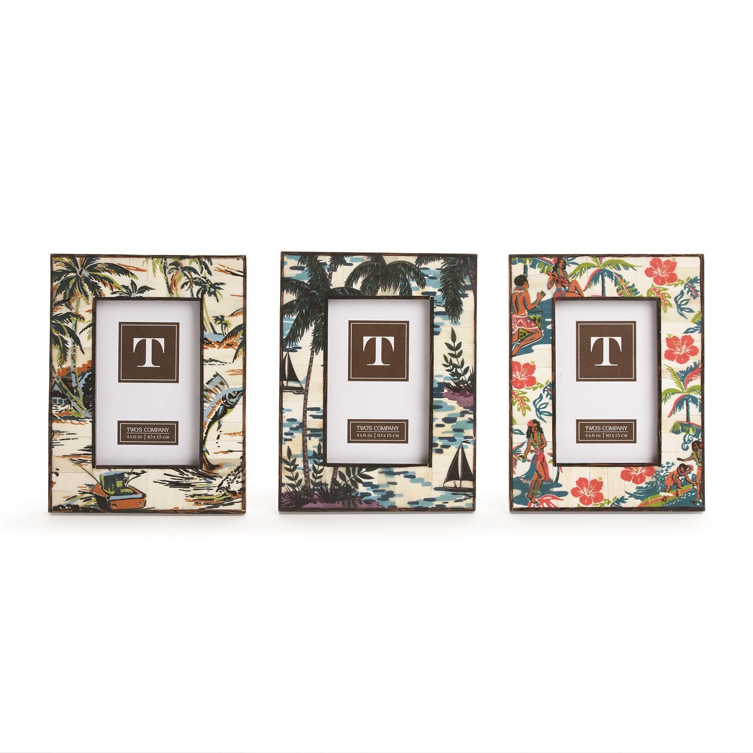 Hawaiian 4" x 6" Photo Frame Asst 3 Designs