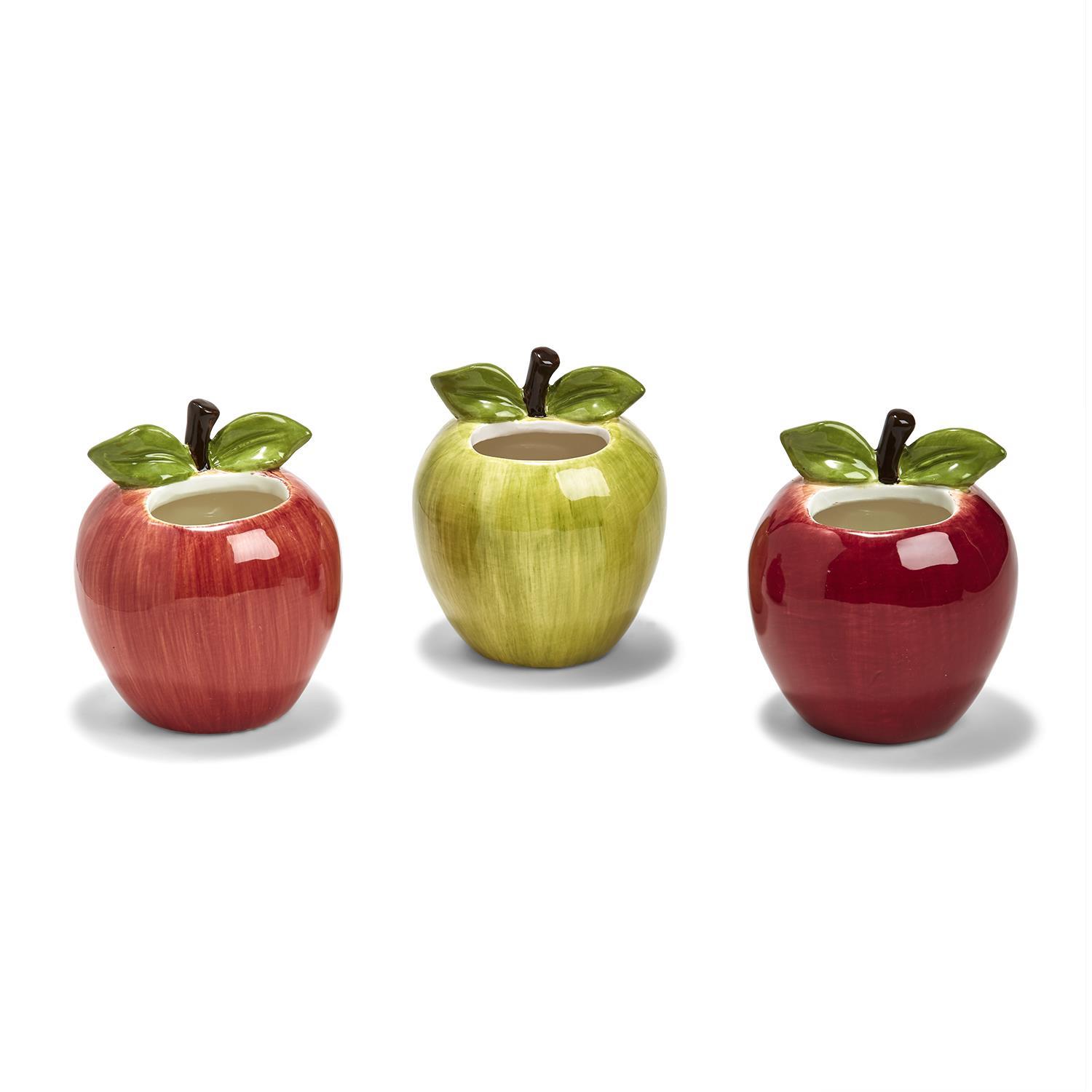 Apple of my Eye Apple Vase Asst 3 Colors