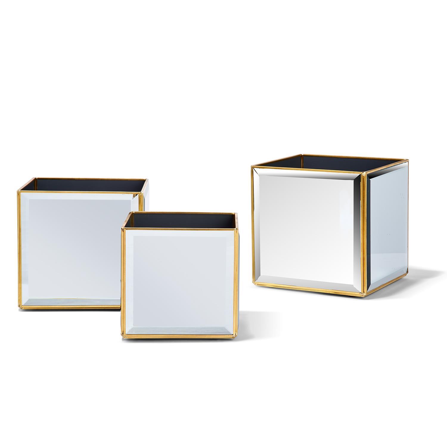 S/3 Beveled Mirror Box