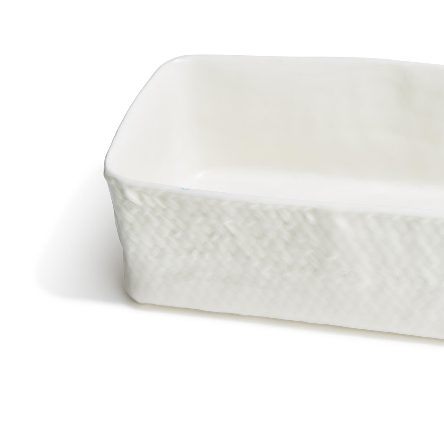 S/2 Basket Weave Tray Asst 2 Sizes