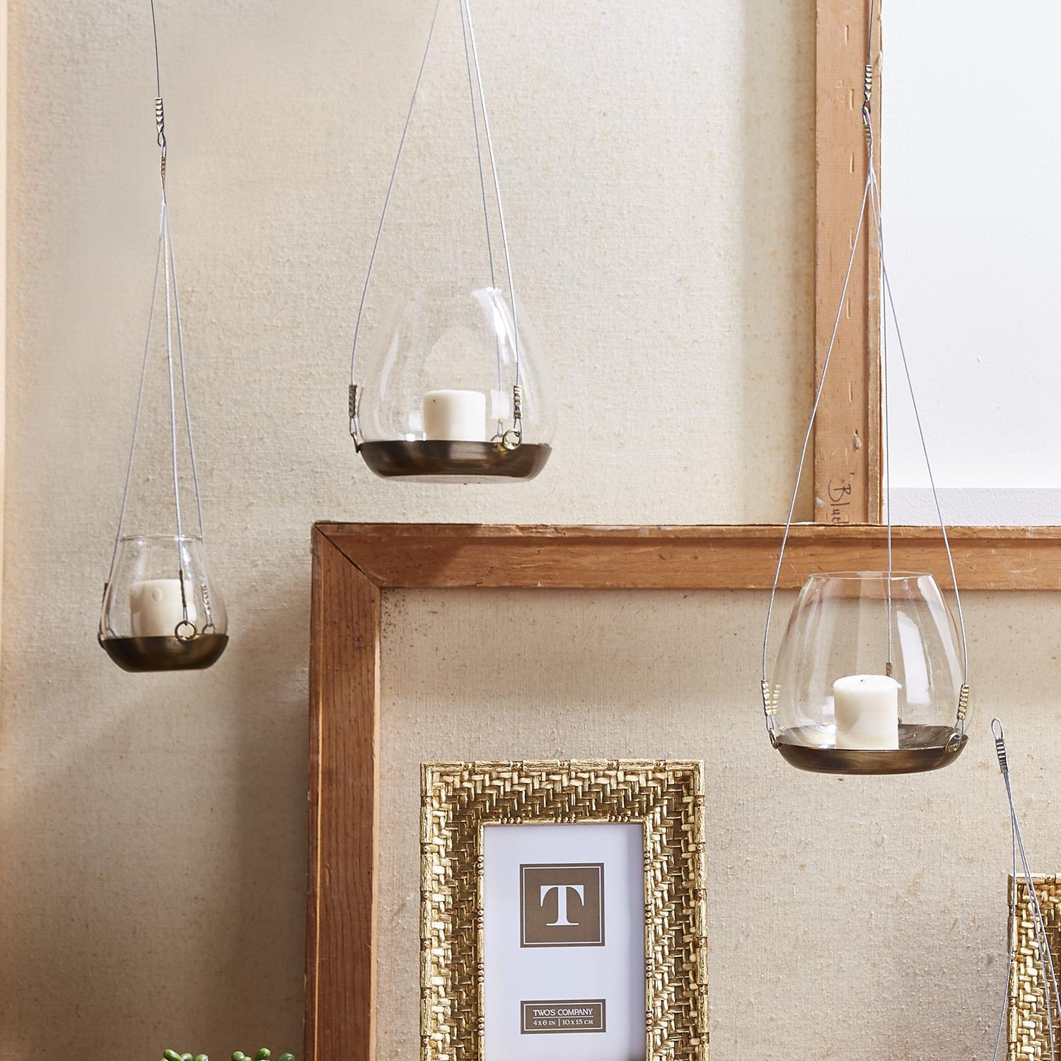 S/5 Hanging Candleholder Includes 2 Sizes