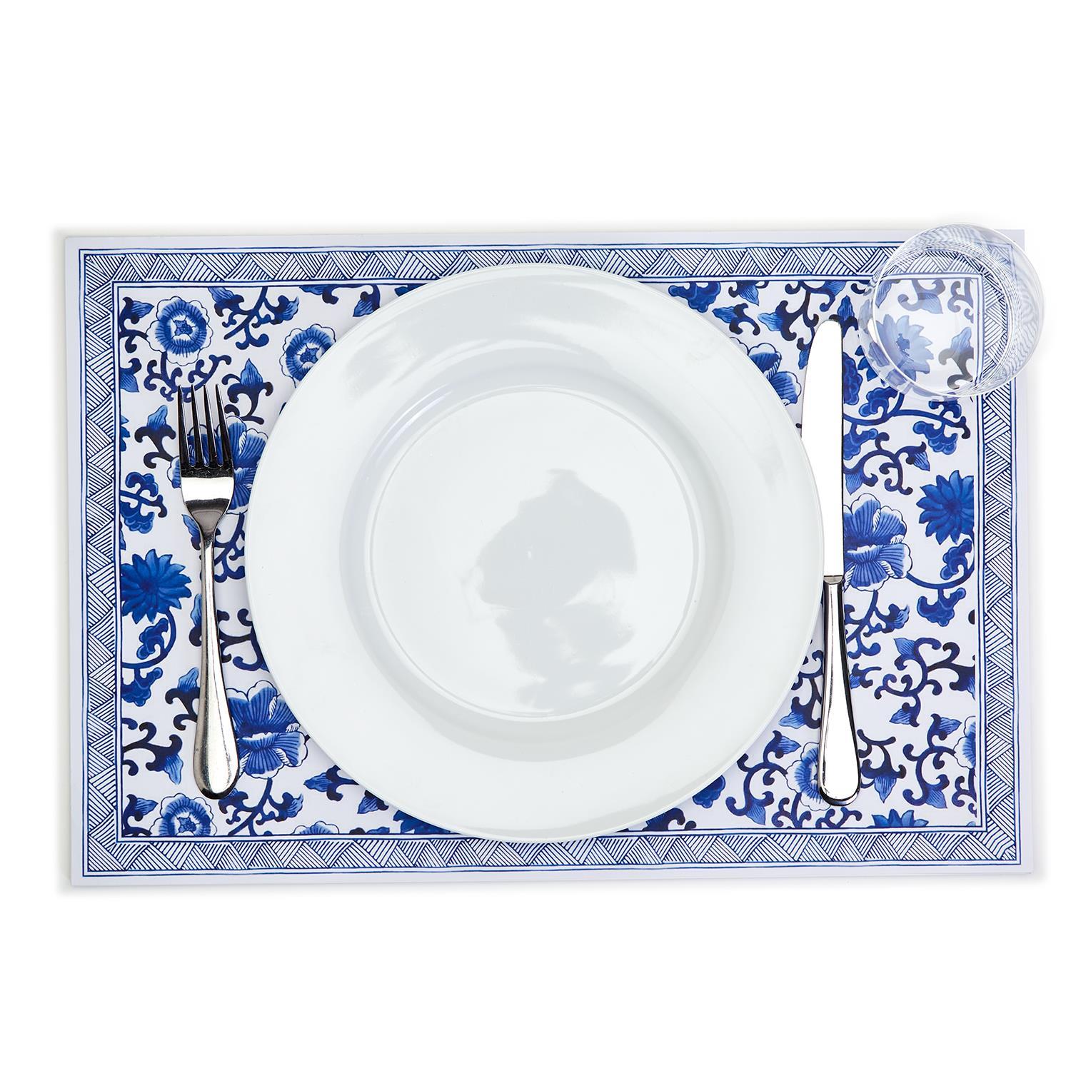 40 Pc Chinoiserie Paper Placemat Book