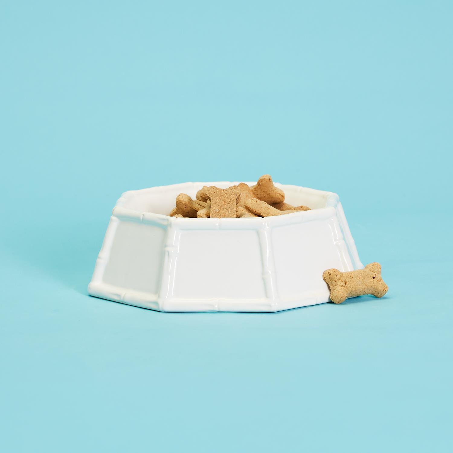 Faux Bamboo Dog Bowl