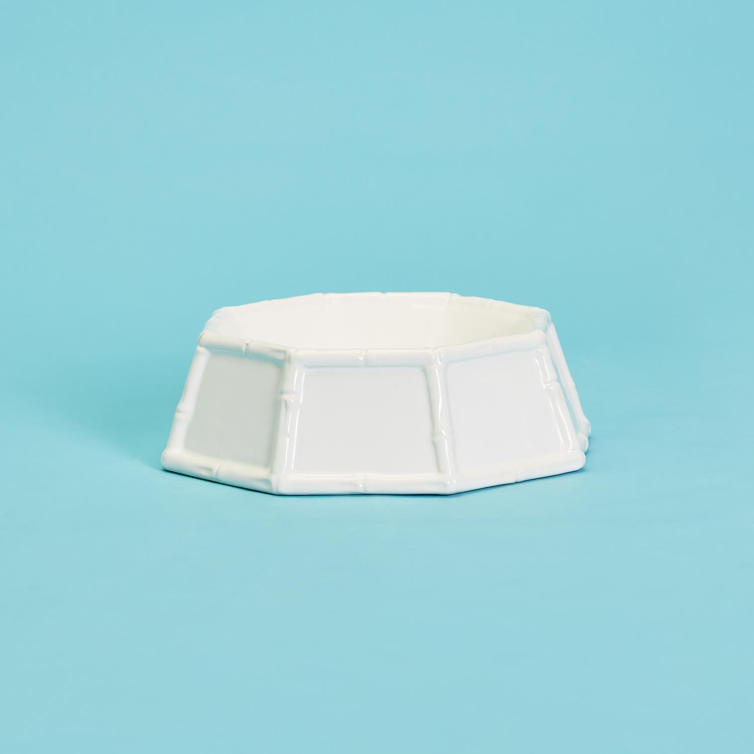 Faux Bamboo Dog Bowl