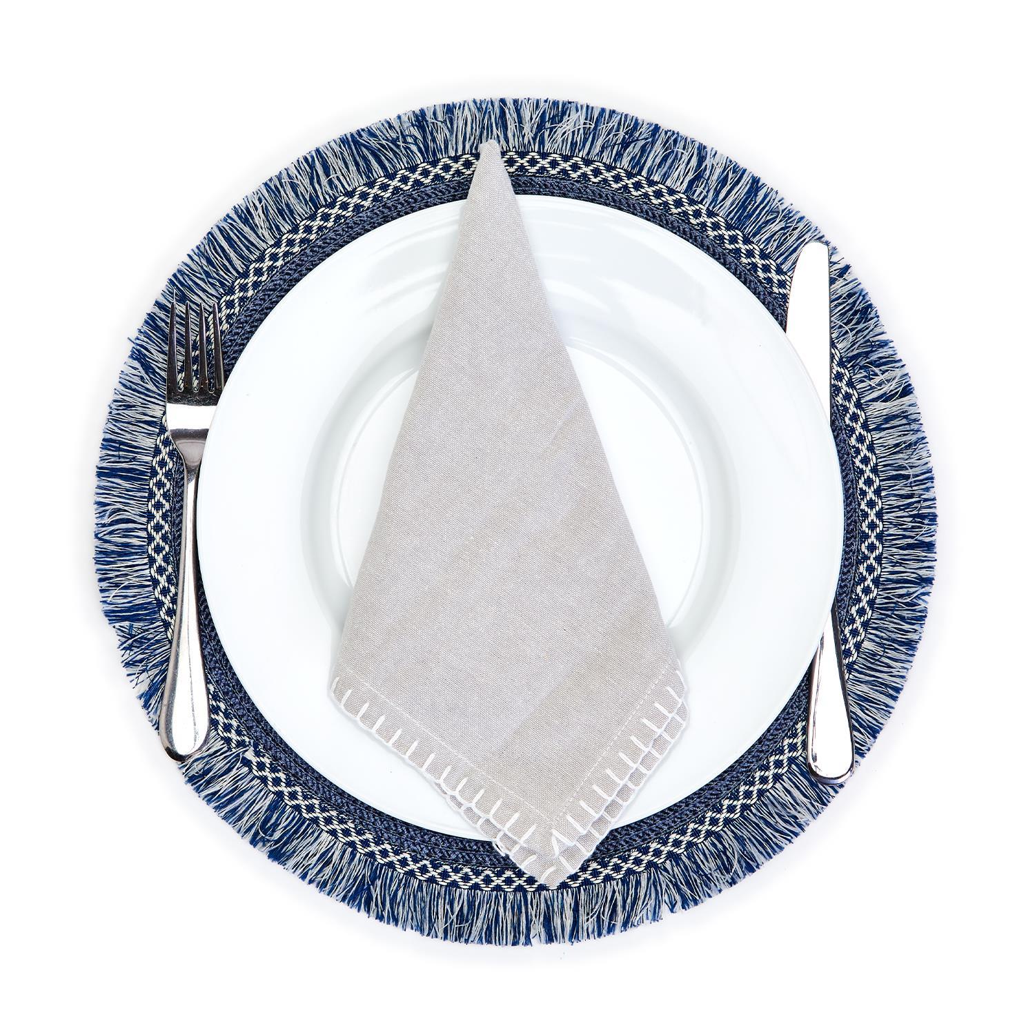 S/4 Aegean Blue Placemats