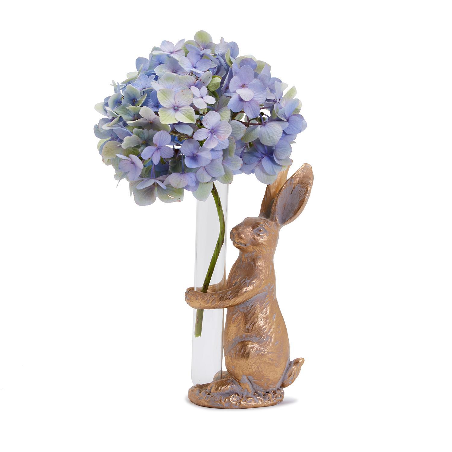 Golden Bunny Décor/Bud Vase