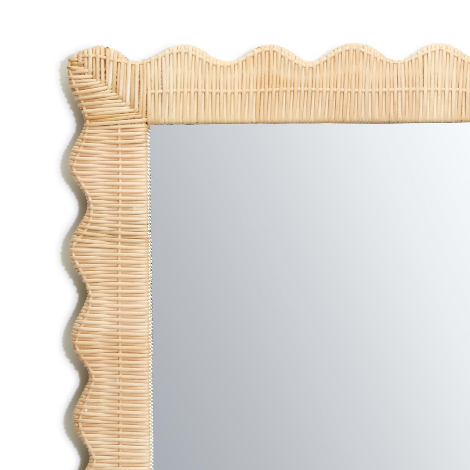 Wicker Weave Mirror