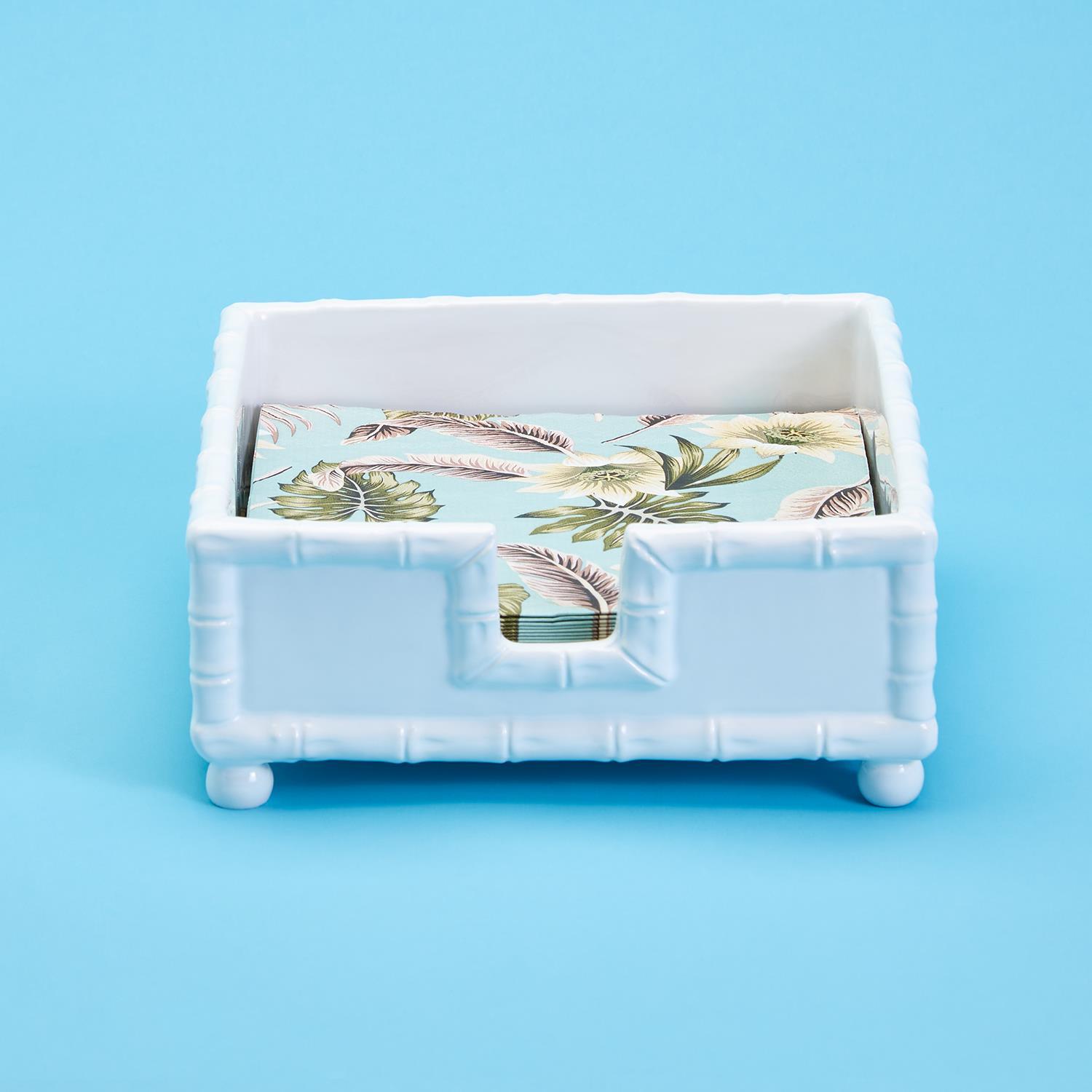 Faux Bamboo Dinner Napkin Holder