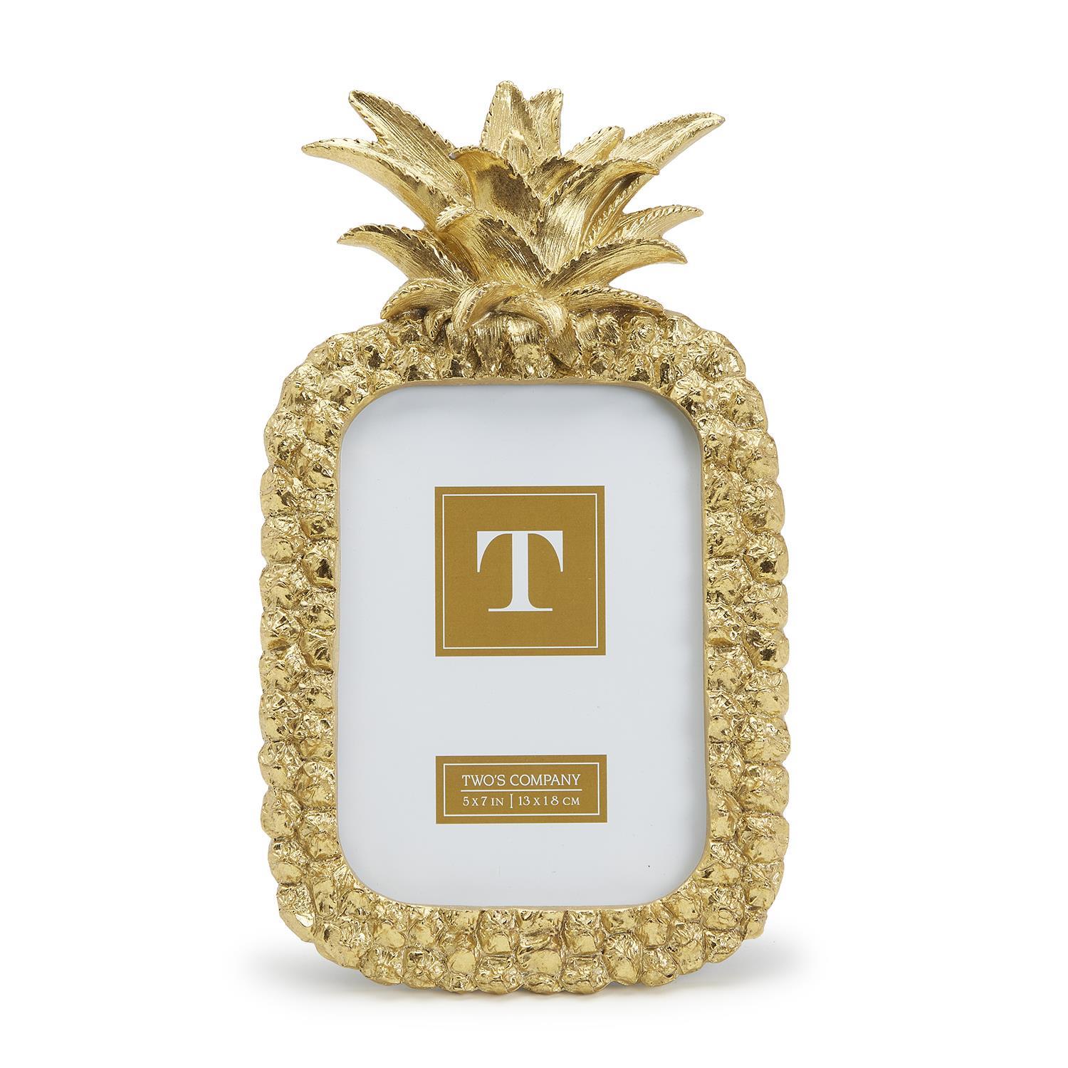 Golden Pineapple 5x7 Photo Frame