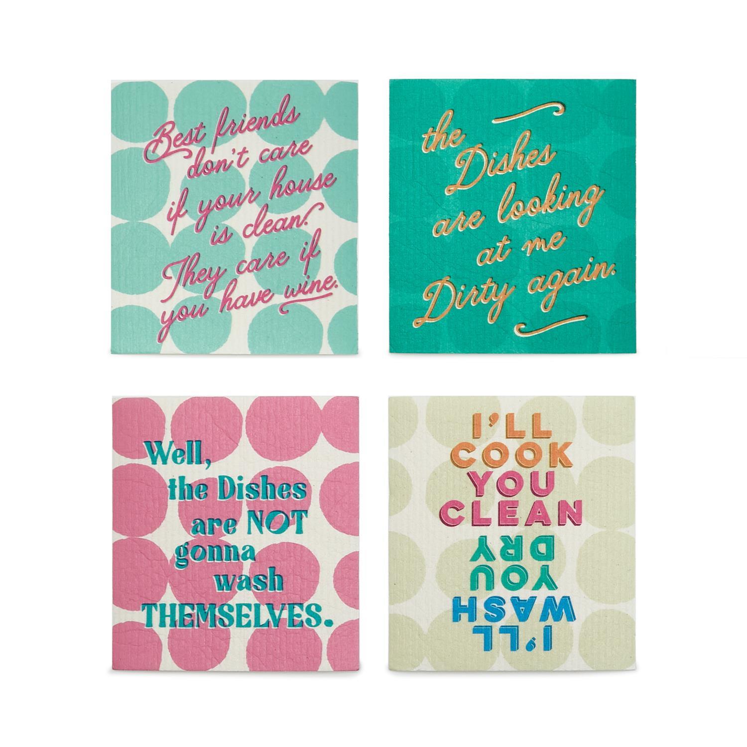 Dish It Out 24 Pc Kitchen Cloth Unit in Countertop Display Includes 4