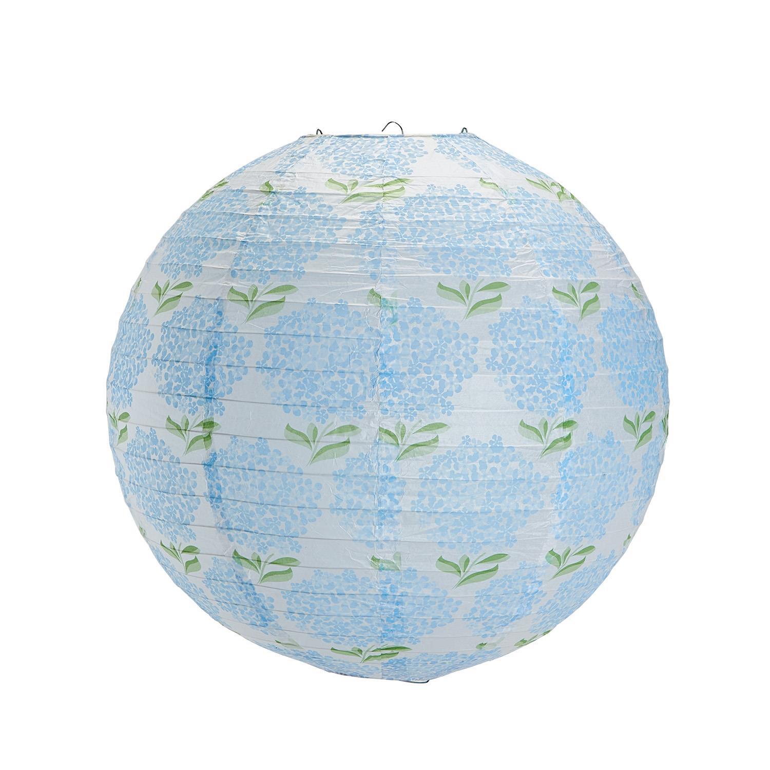 Hydrangea Set of 3 Paper Lanterns in Gift Pack Includes 3 Sizes/Patterns