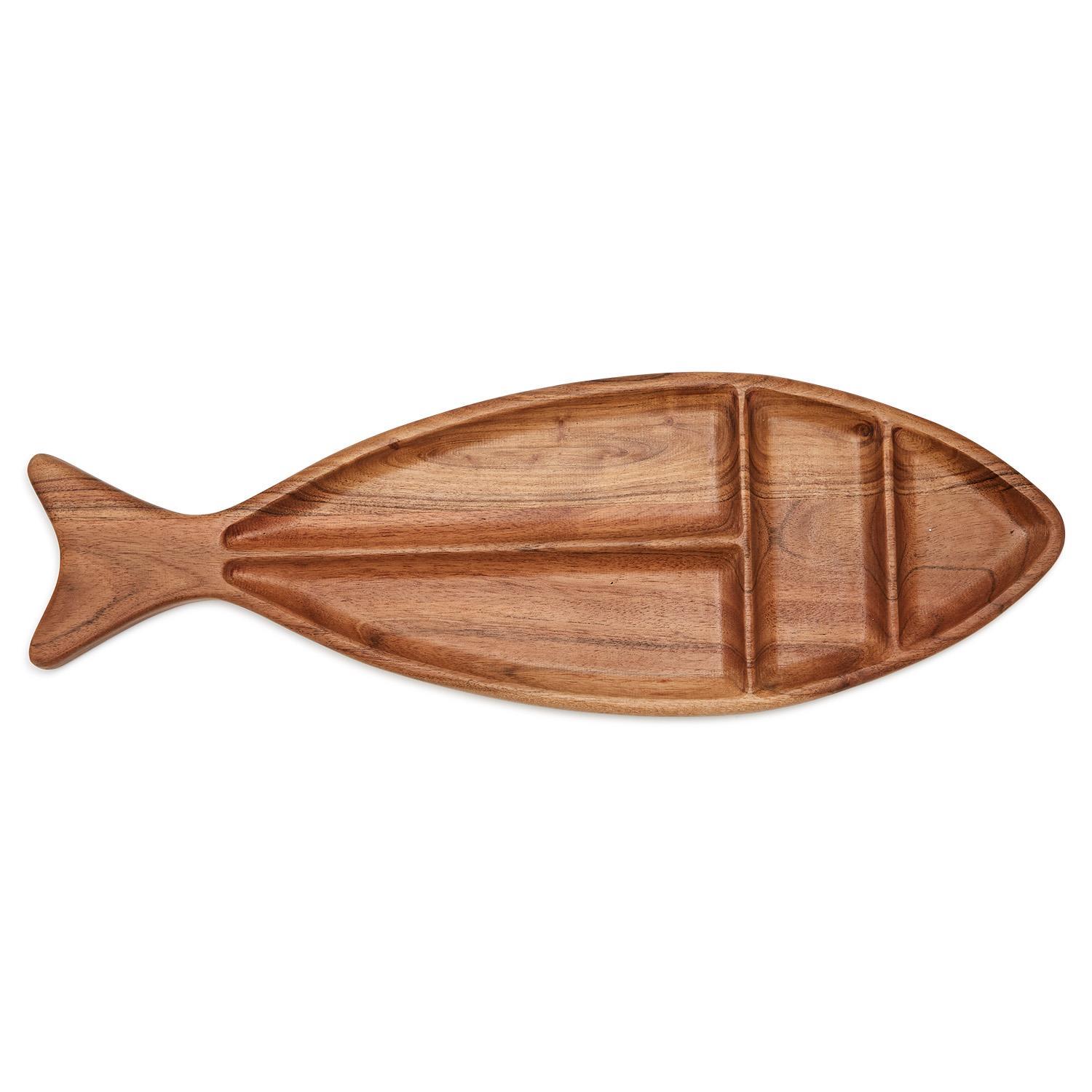 Fish Charcuterie Board with 20 Assorted Sea Shell Picks