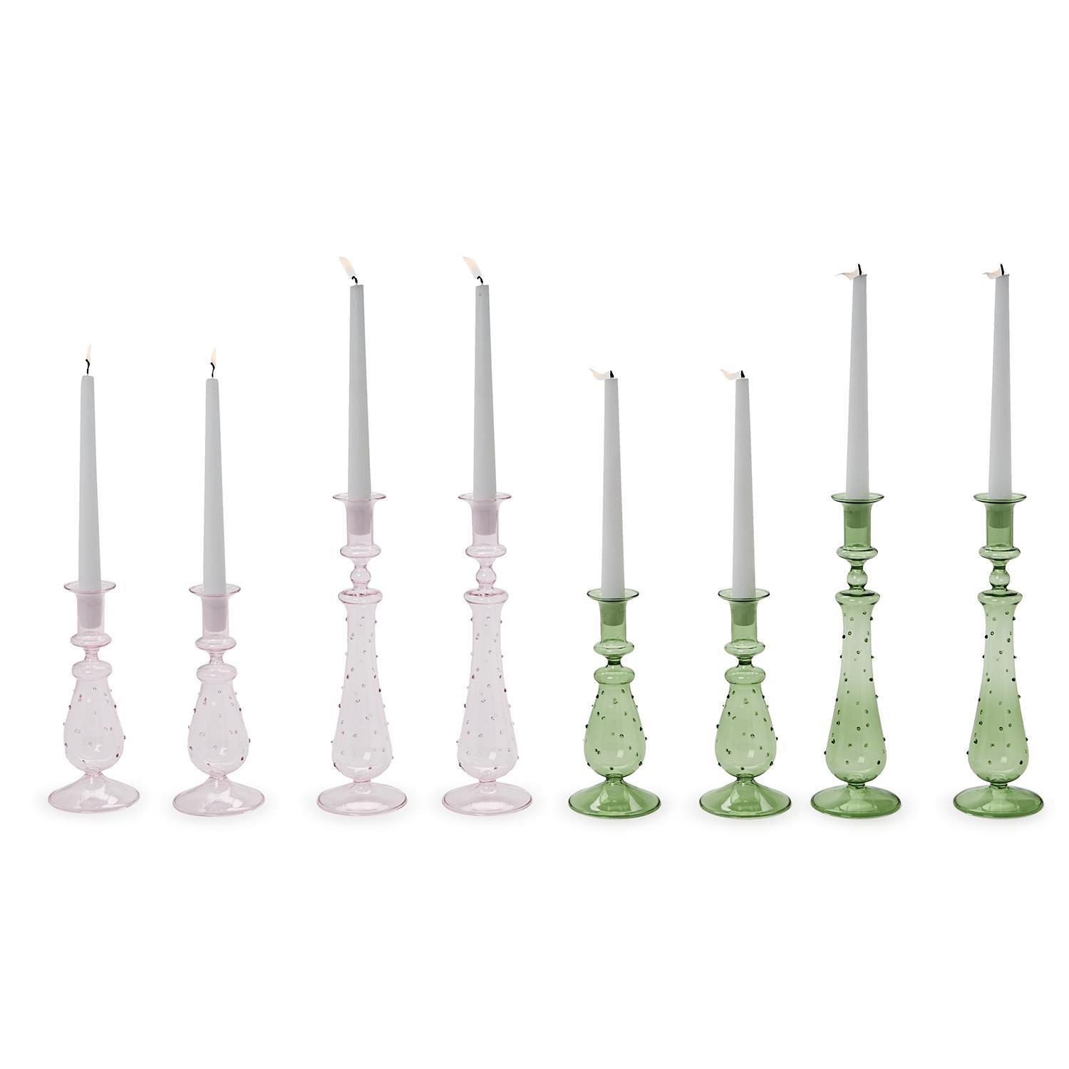 Two's Company Verre Taper Candle Holders - Thumbnail 4