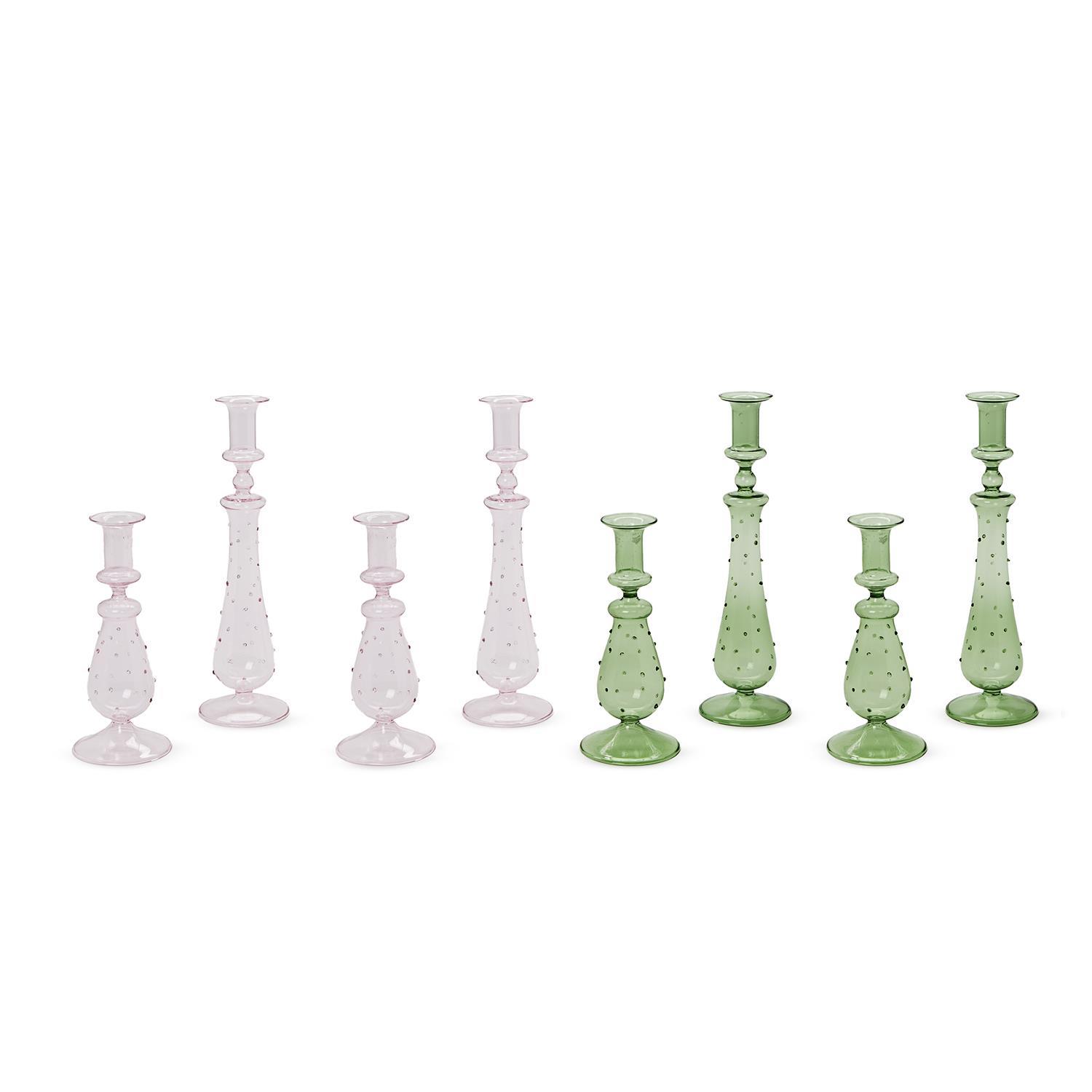 Two's Company Verre Taper Candle Holders - Thumbnail 3