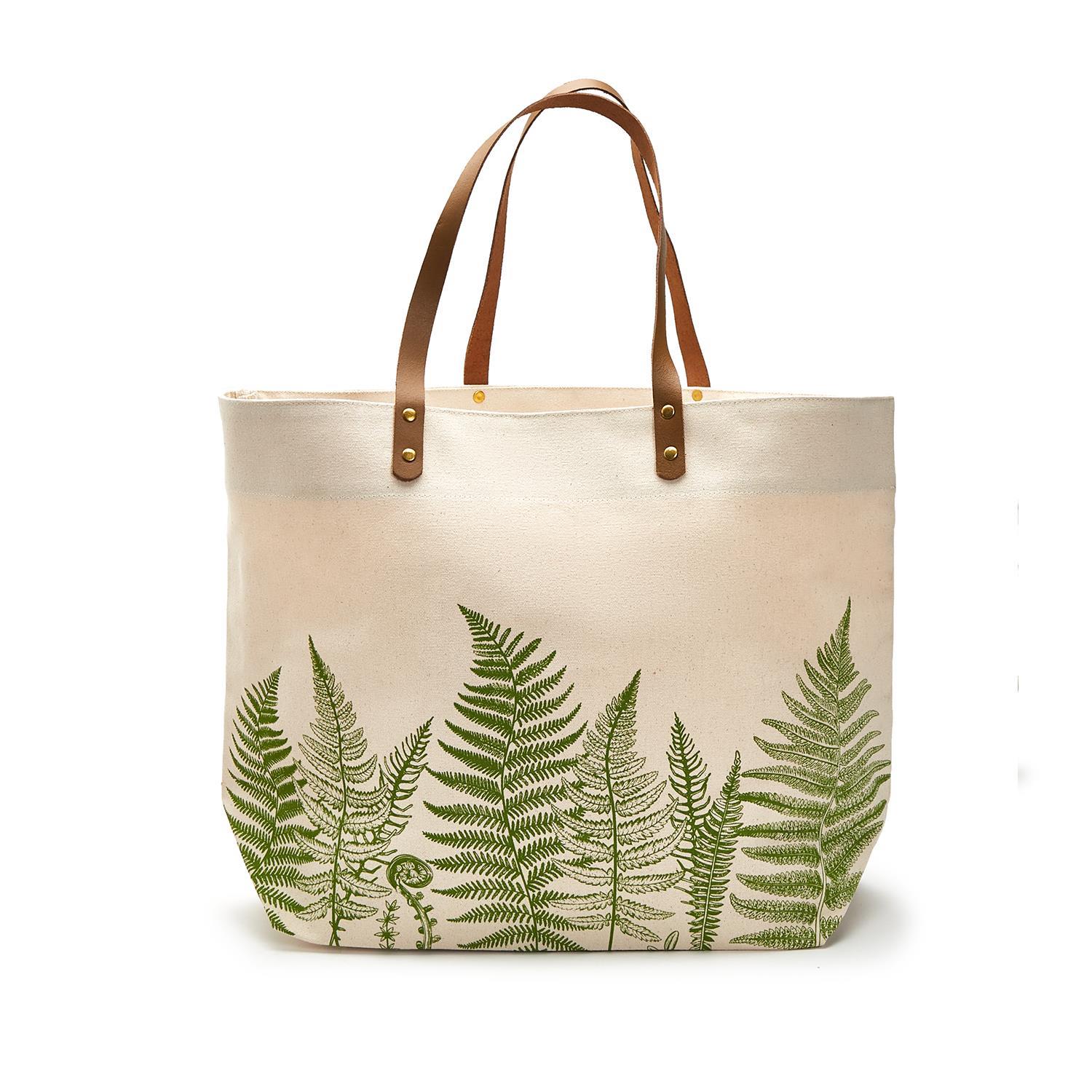 Fanciful Fern Printed Tote Bag A/2 Designs