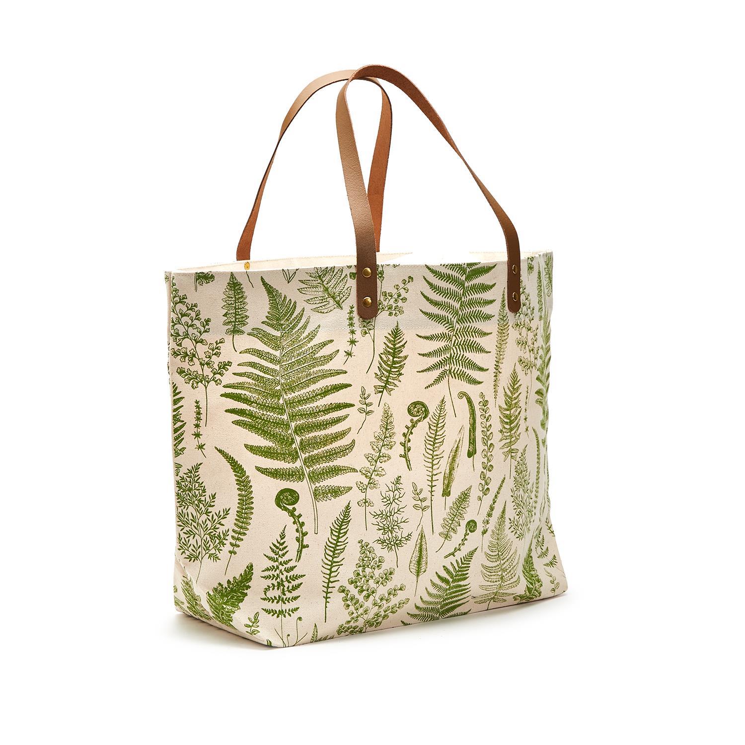 Fanciful Fern Printed Tote Bag A/2 Designs